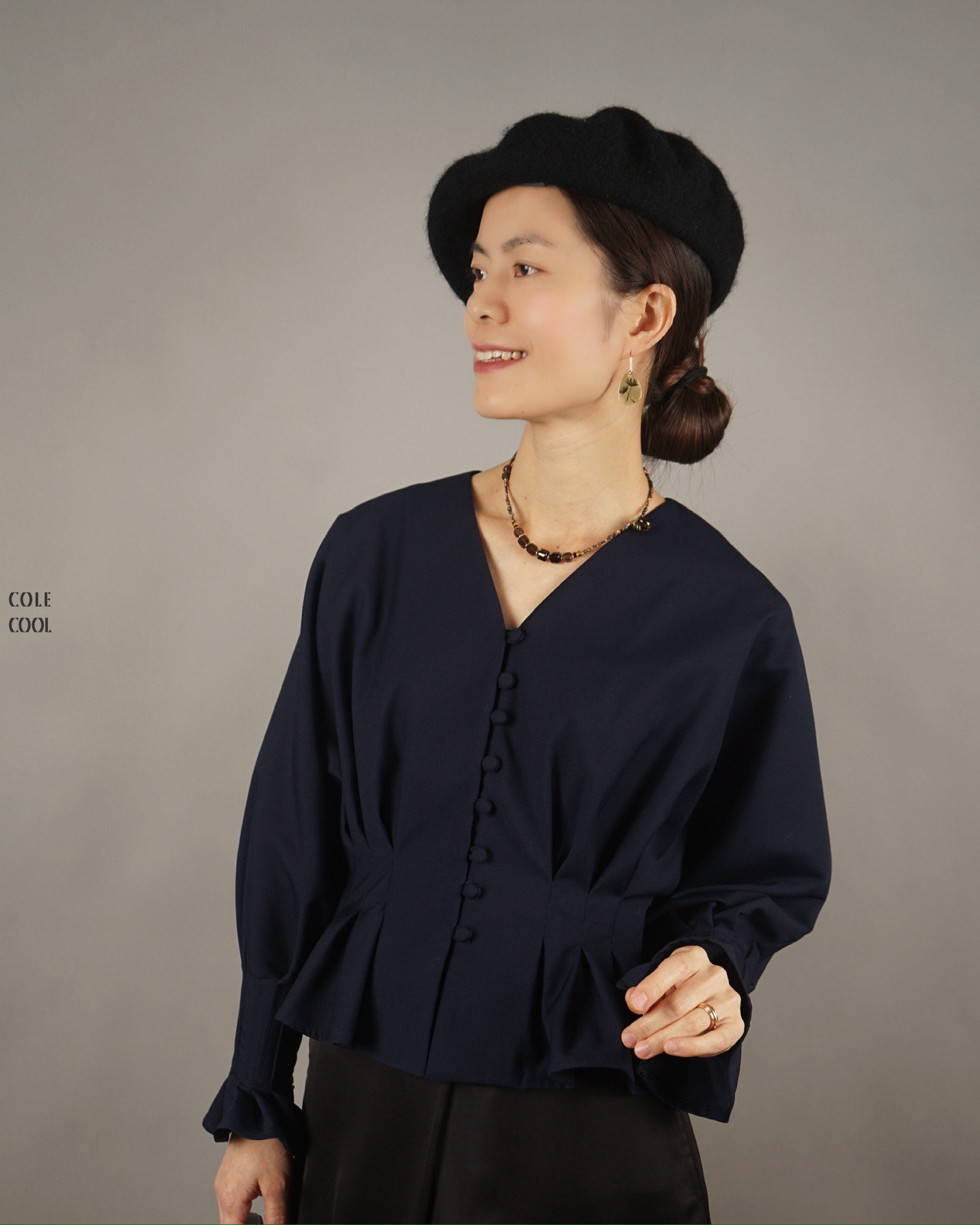 COLE COOL mini pleated ruffle shirt
