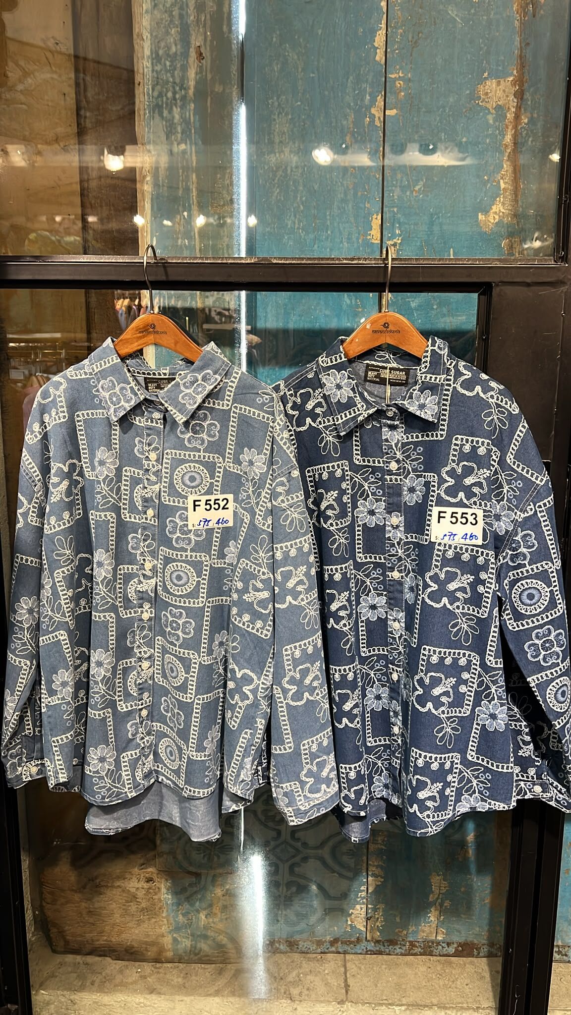 [gd keep] cube sugar shirt 16040416 F552 light blue / F553 dark blue (1005live)