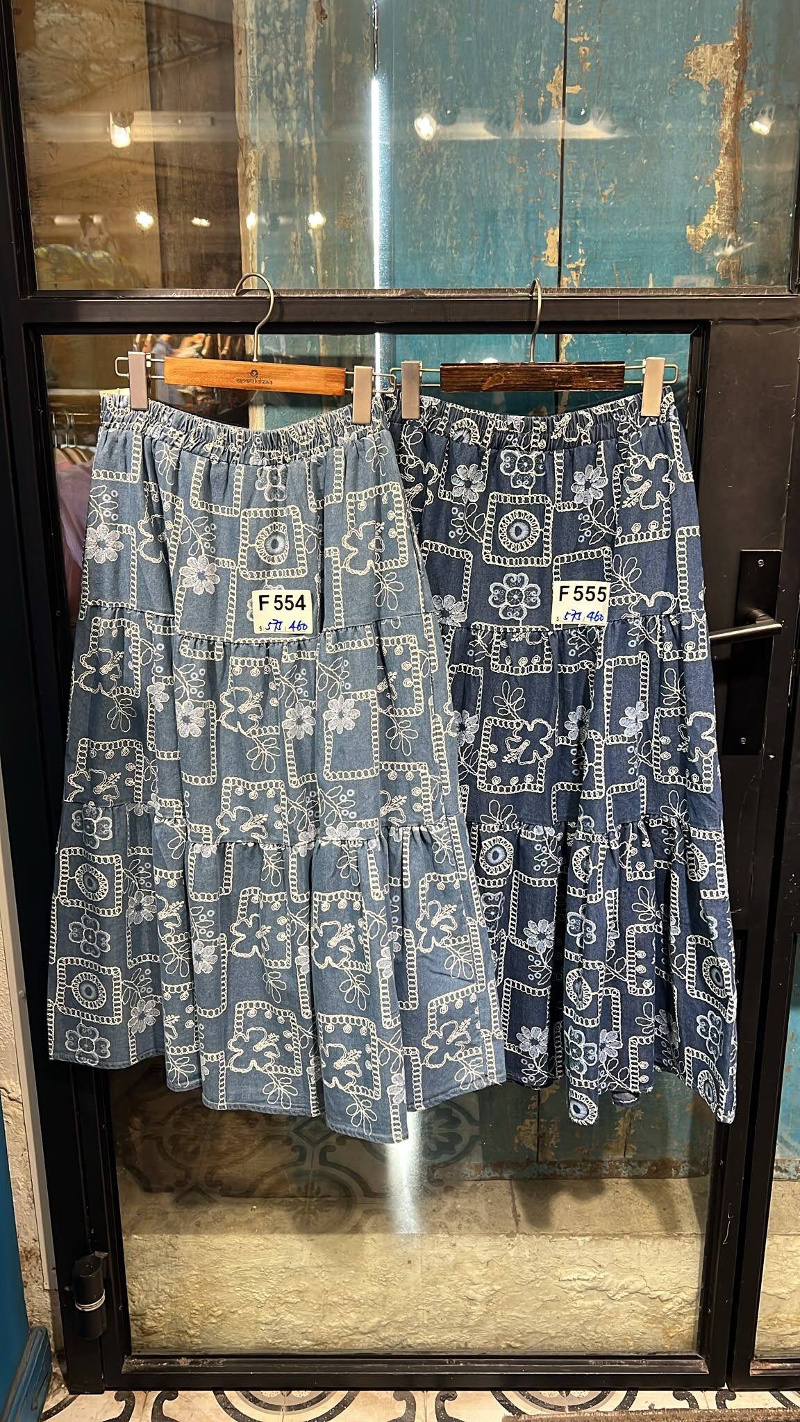 cube sugar skirt 16041417 - F554 light blue / F555 dark blue (1005live)