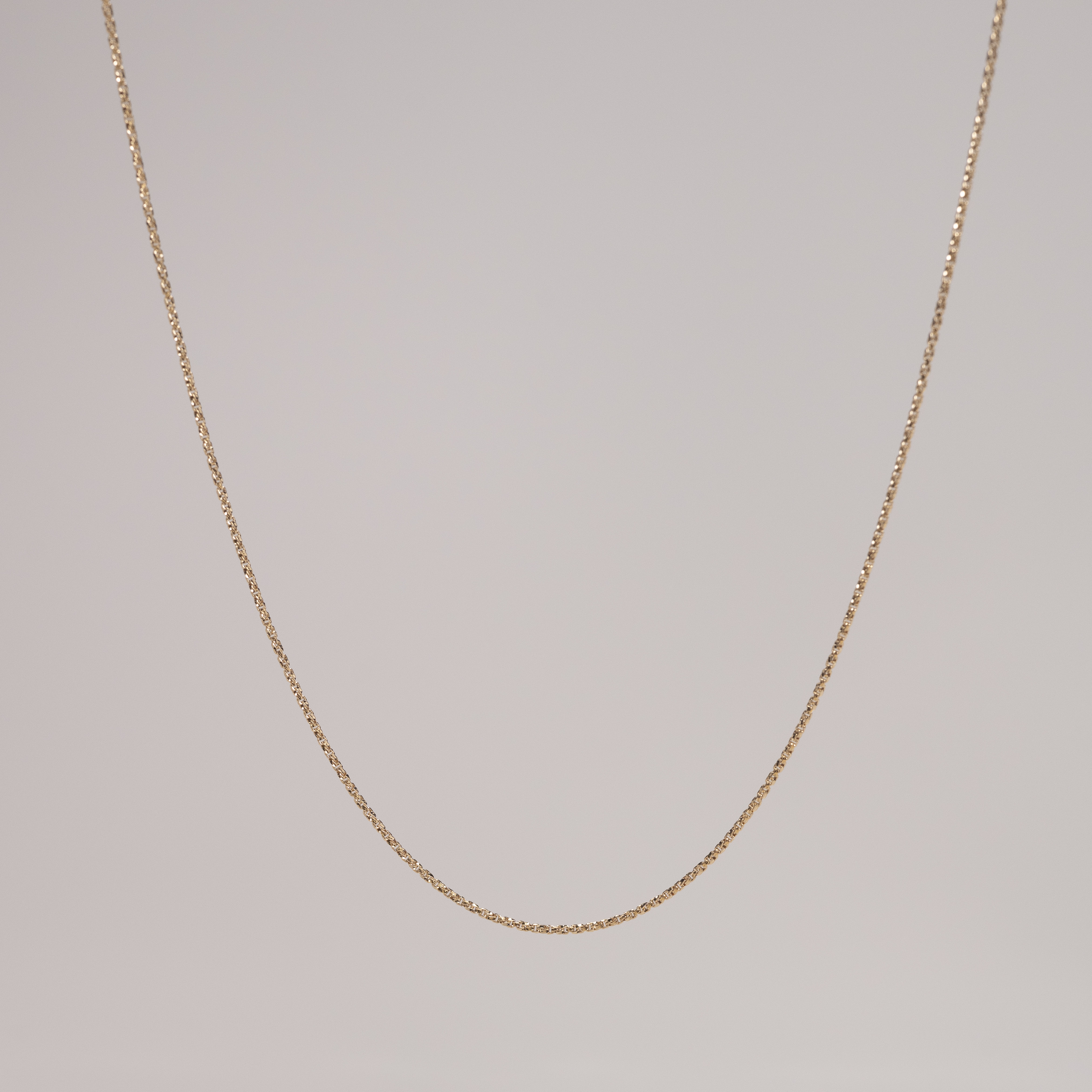 18K Shiny Chain Adjustable Necklace