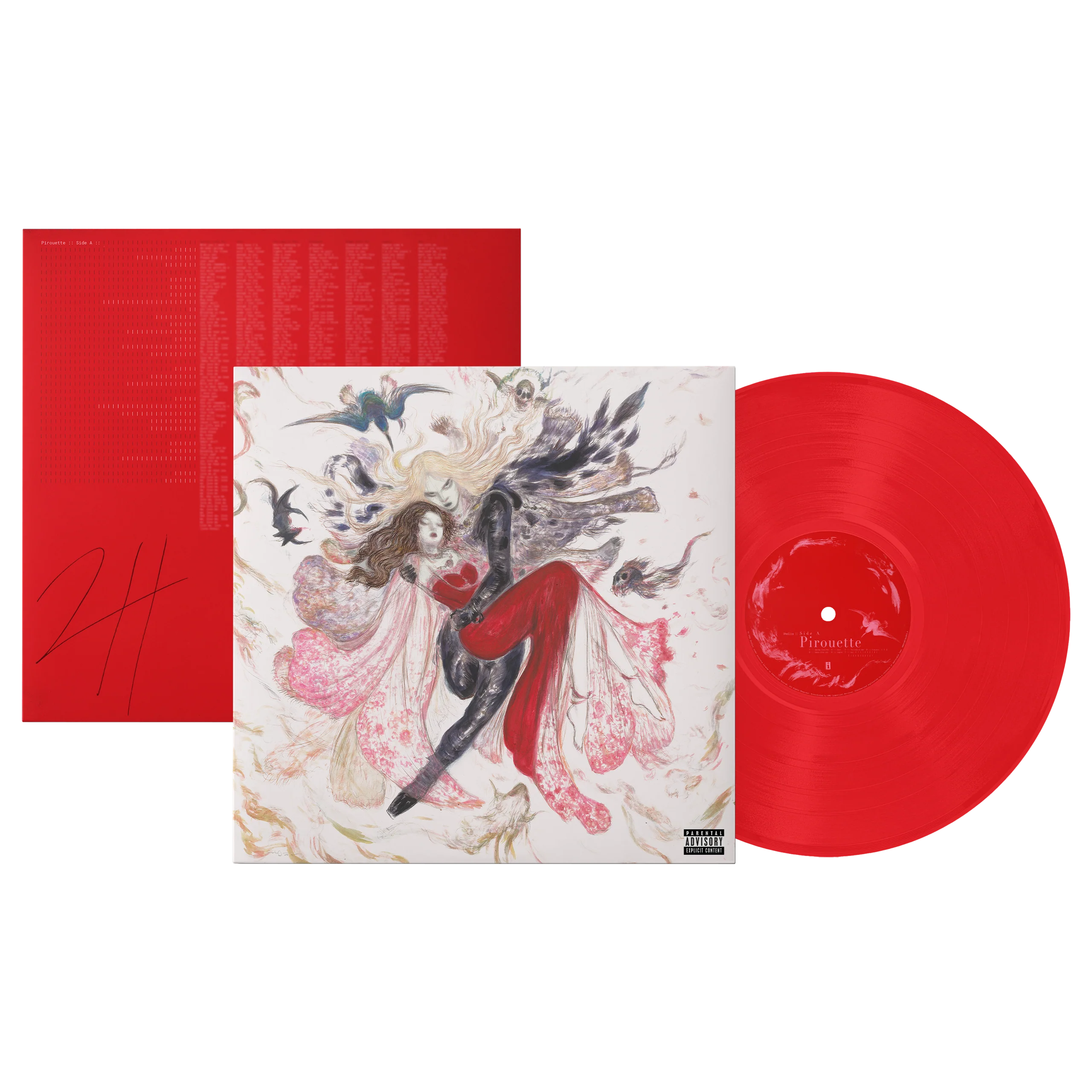2hollis - PIROUETTE (2026) 親筆簽名款專輯 [CD/LP] 限量黑膠唱片 / 紅色彩膠