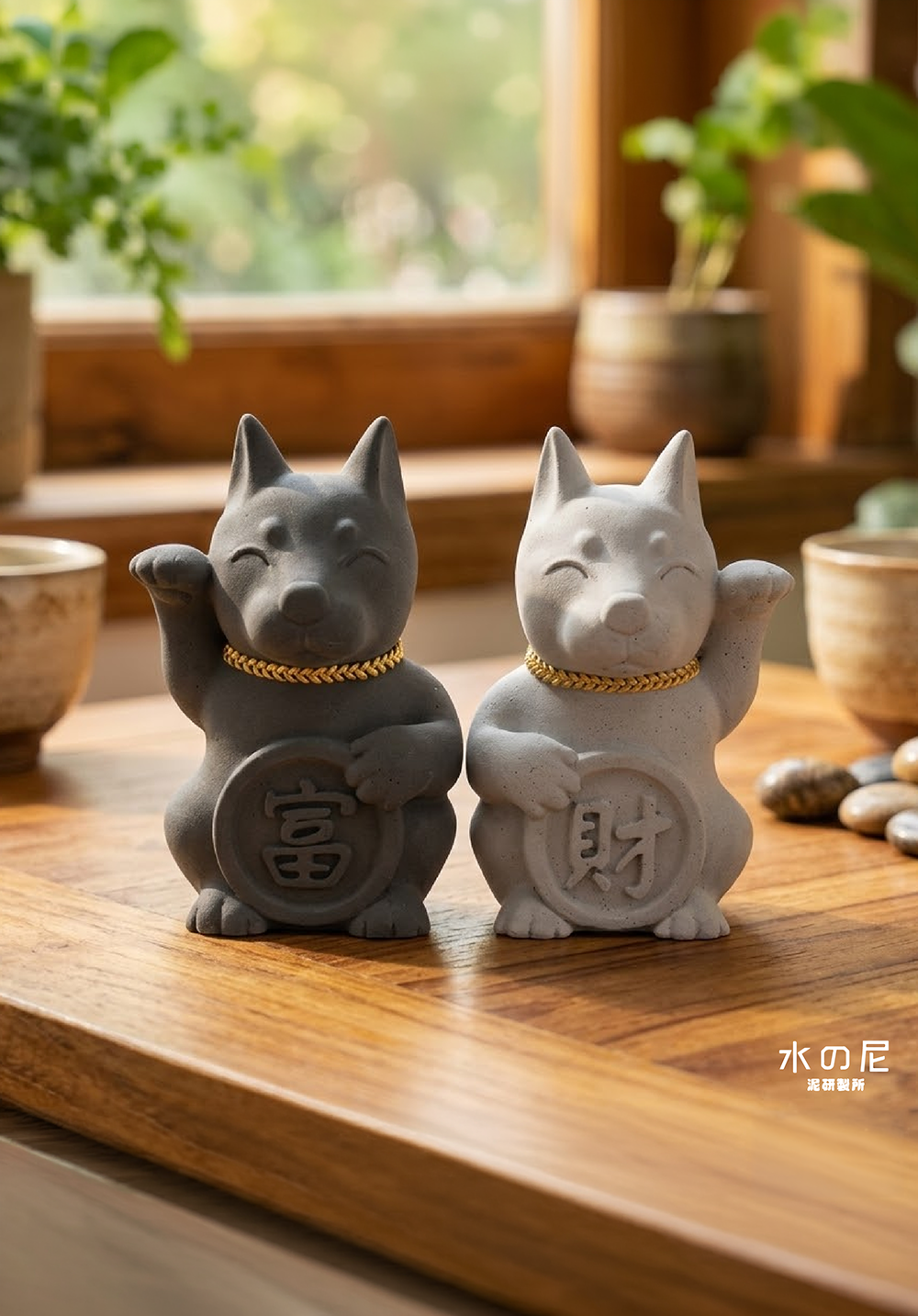 泥研製所｜木酢達人x泥研製所 好運旺旺招財犬