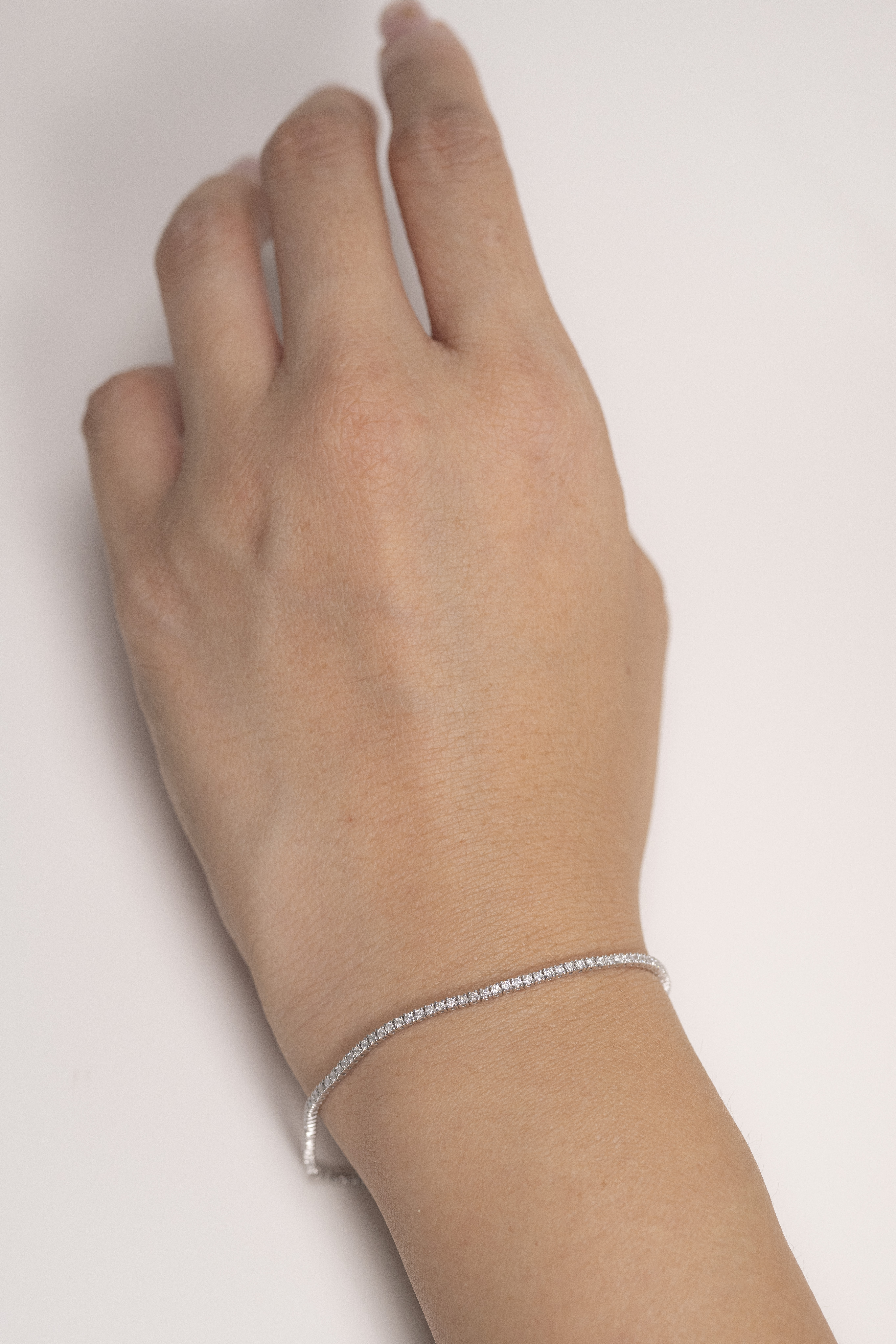 PT950 1.00ct 4 Prongs Tennis Bracelet