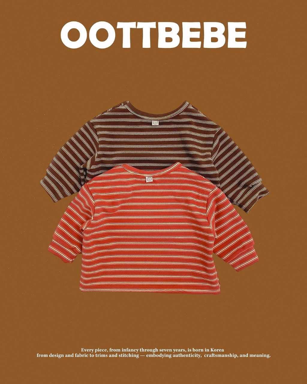 正韓冬Oottbebe 兩色日常條紋上衣