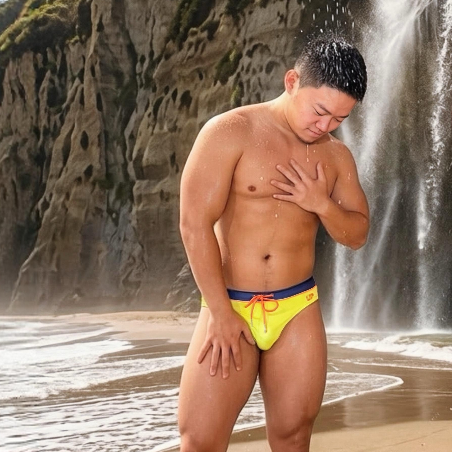 2027 全新系列 - Surge Swim 三角泳褲 黃/橙/藍