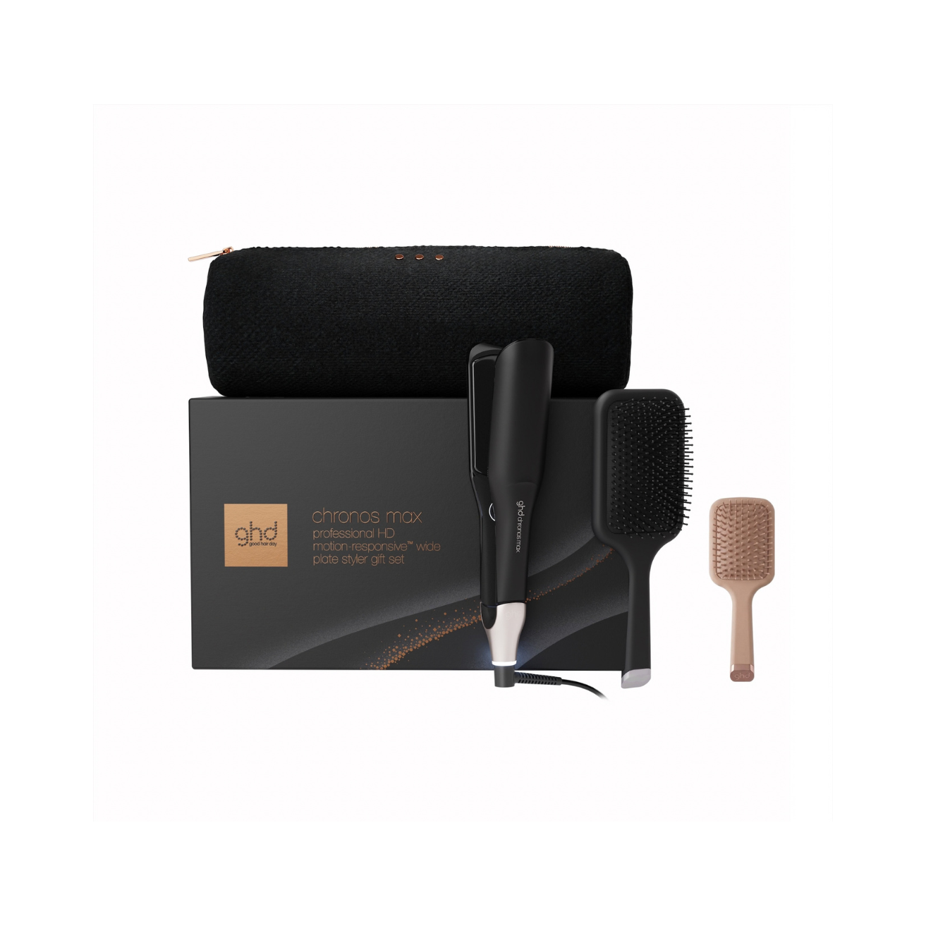 GHD chronos max 寬版高清亮澤造型夾 節日禮物套裝