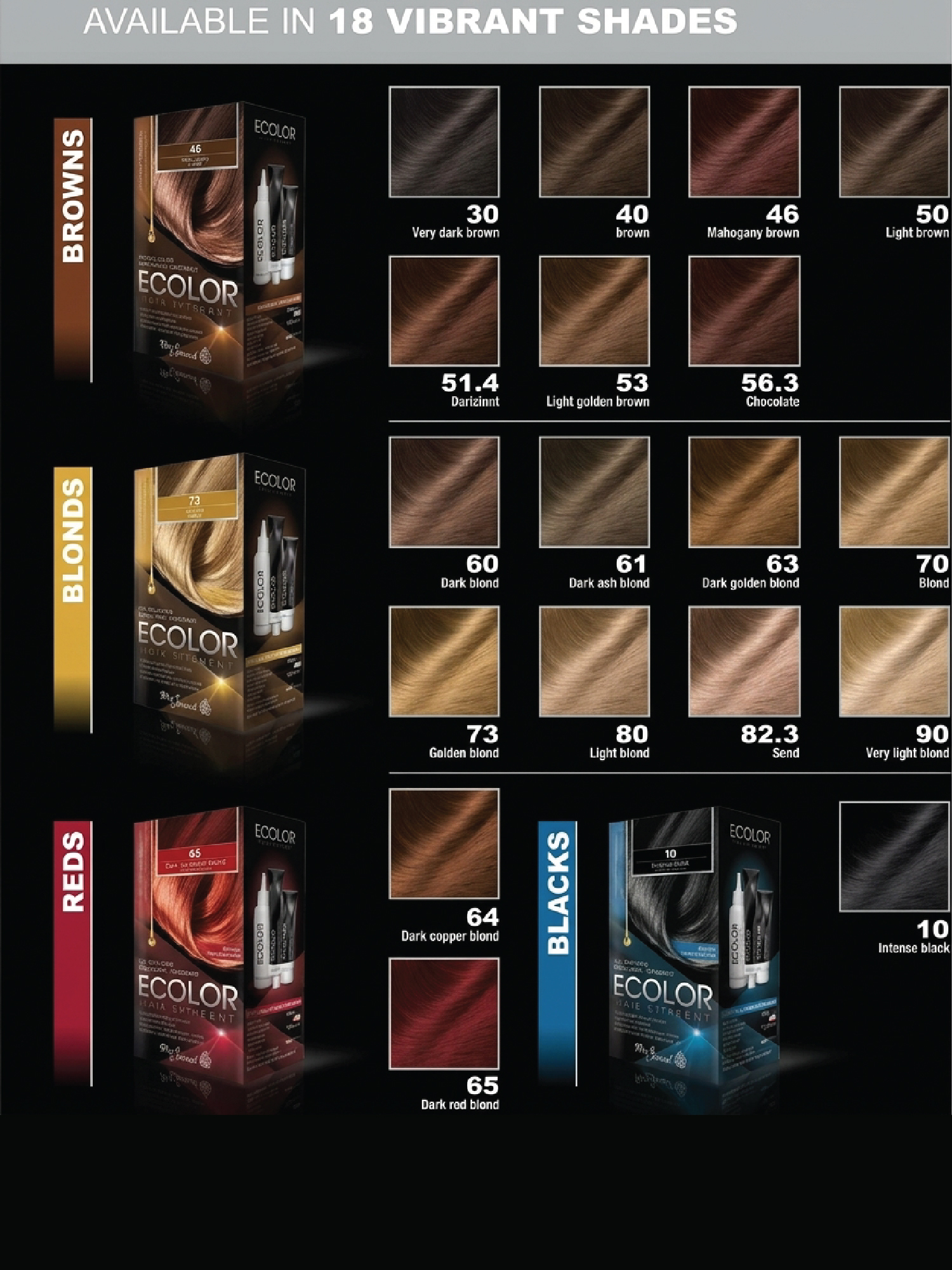 ECOLOR OIL SUPREME - Blond series (AMMONIA FREE)