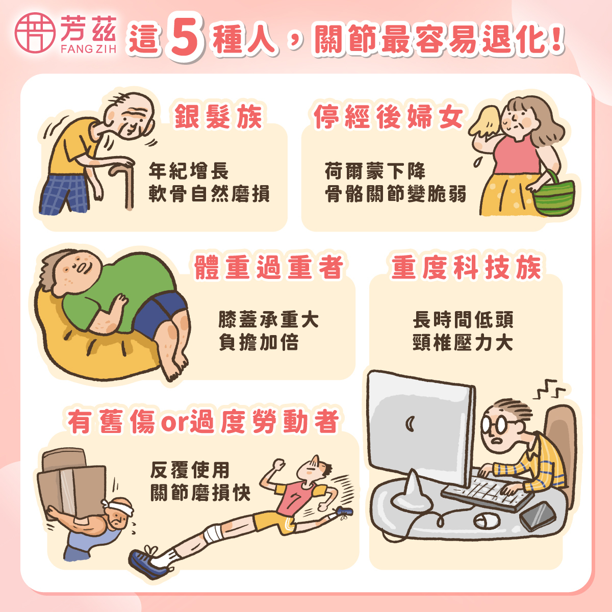 這 5 種人,關節最容易退化!