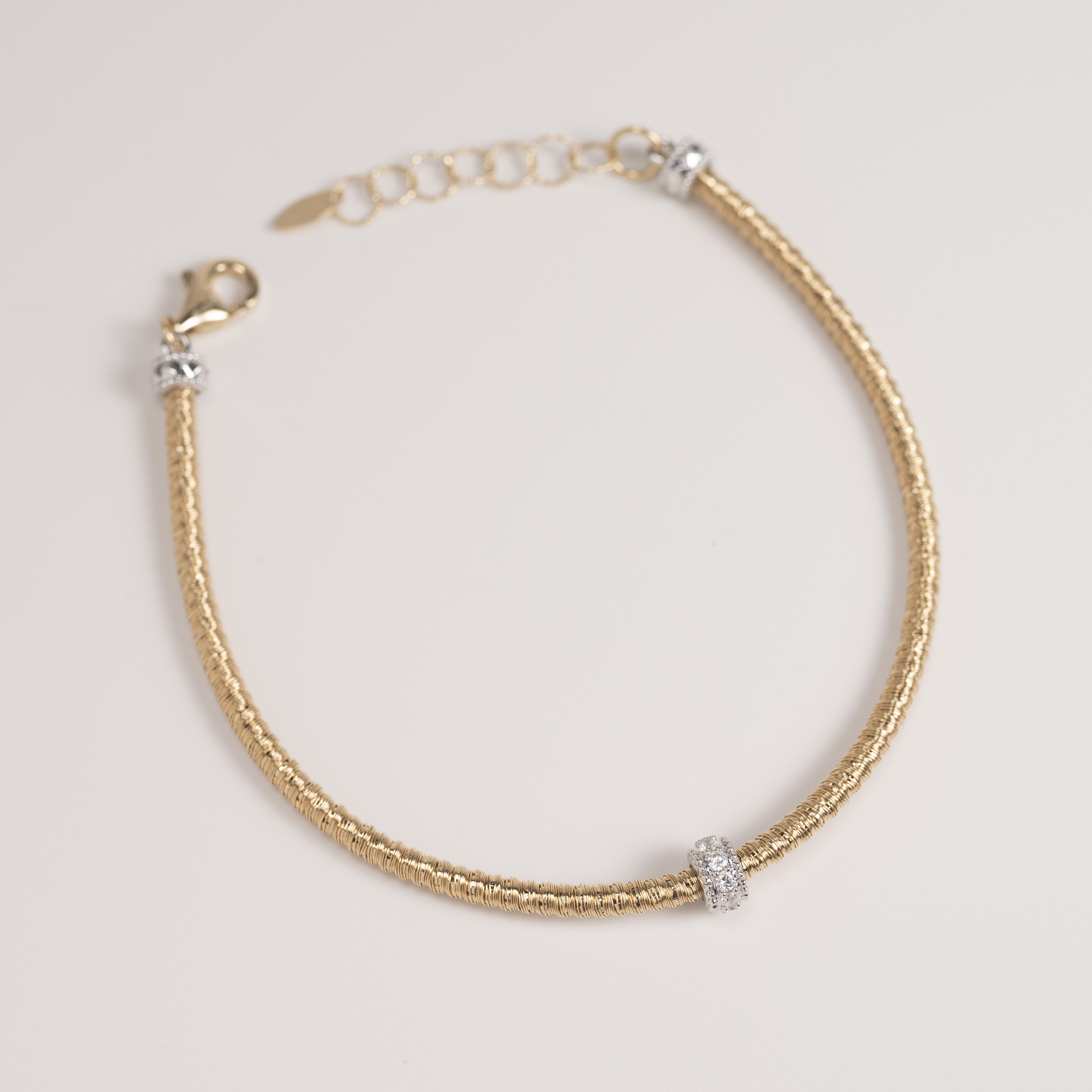 18K Pave Mesh Diamond Bracelet