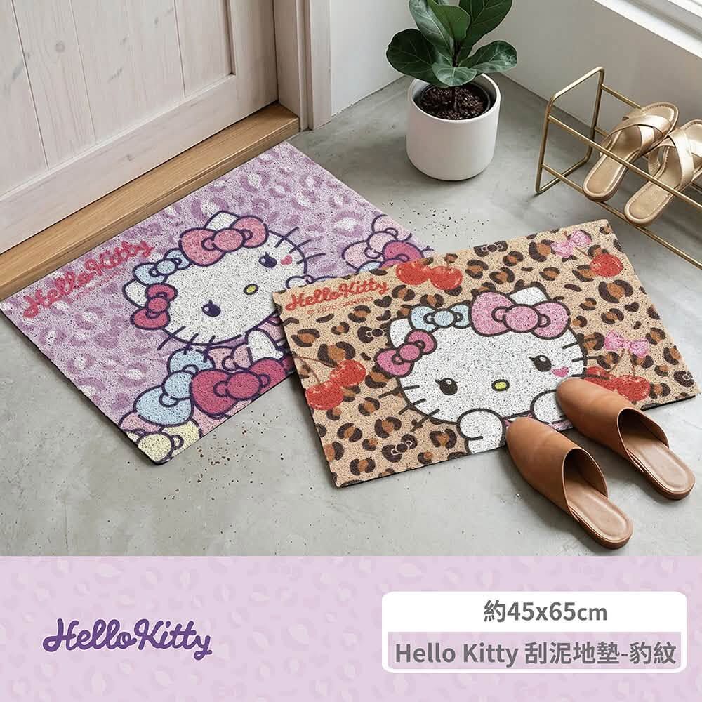 26178 Sanrio Hello Kitty 刮泥地墊 豹紋系列 #TW-KM26