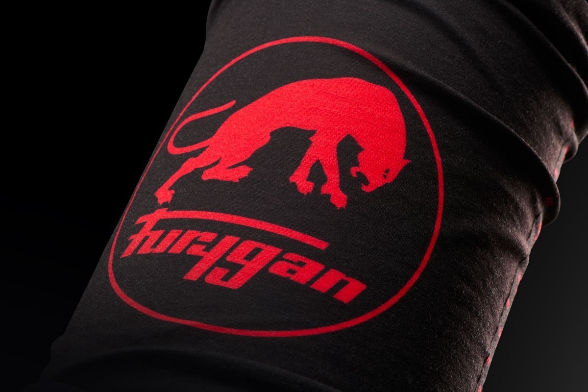 Furygan Neckwear 美洲豹 多功能無縫頭巾 黑紅