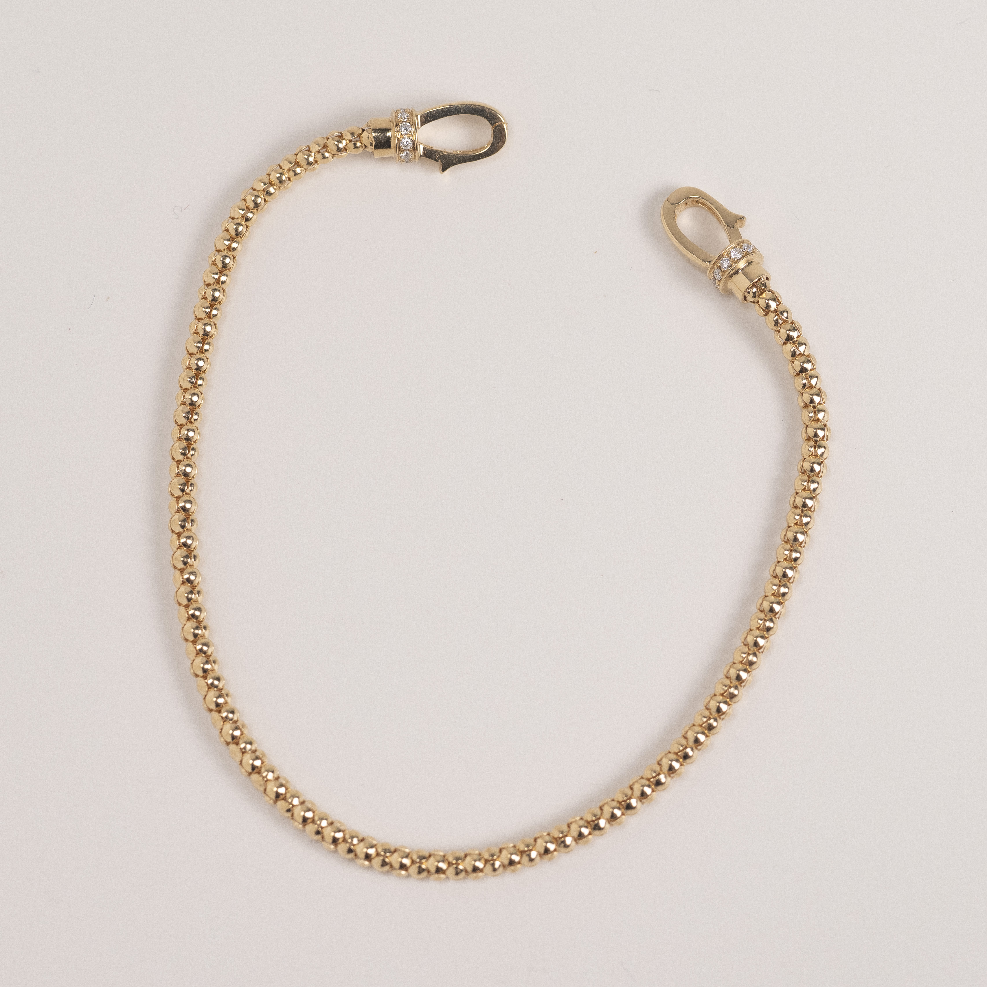 18K Popcorn Diamond Bracelet