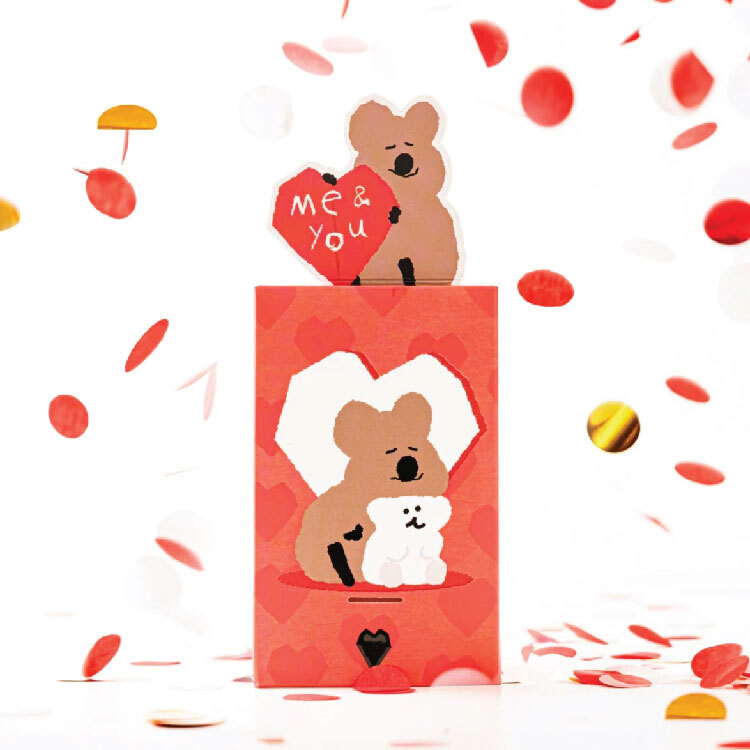 《Dinotaeng X PPRNI》可彈出小卡 [Quokka & Bobo (Love)]