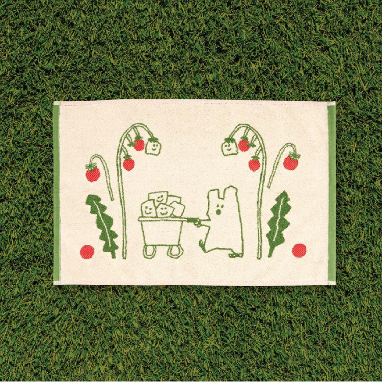 《Dinotaeng》Quokka and Veges Mini Rug 地毯