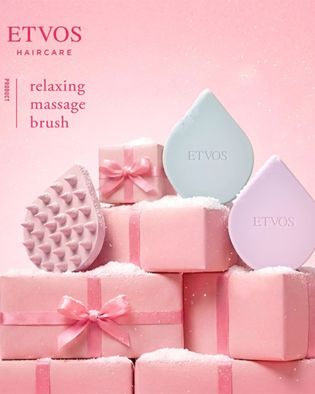 [限定] ETVOS Relaxing Massage Brush 頭皮舒緩放鬆按摩刷