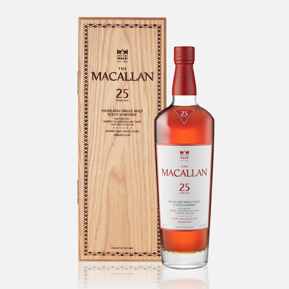 Macallan 25 Years Old Sherry Oak Collection 2026 Release 43%