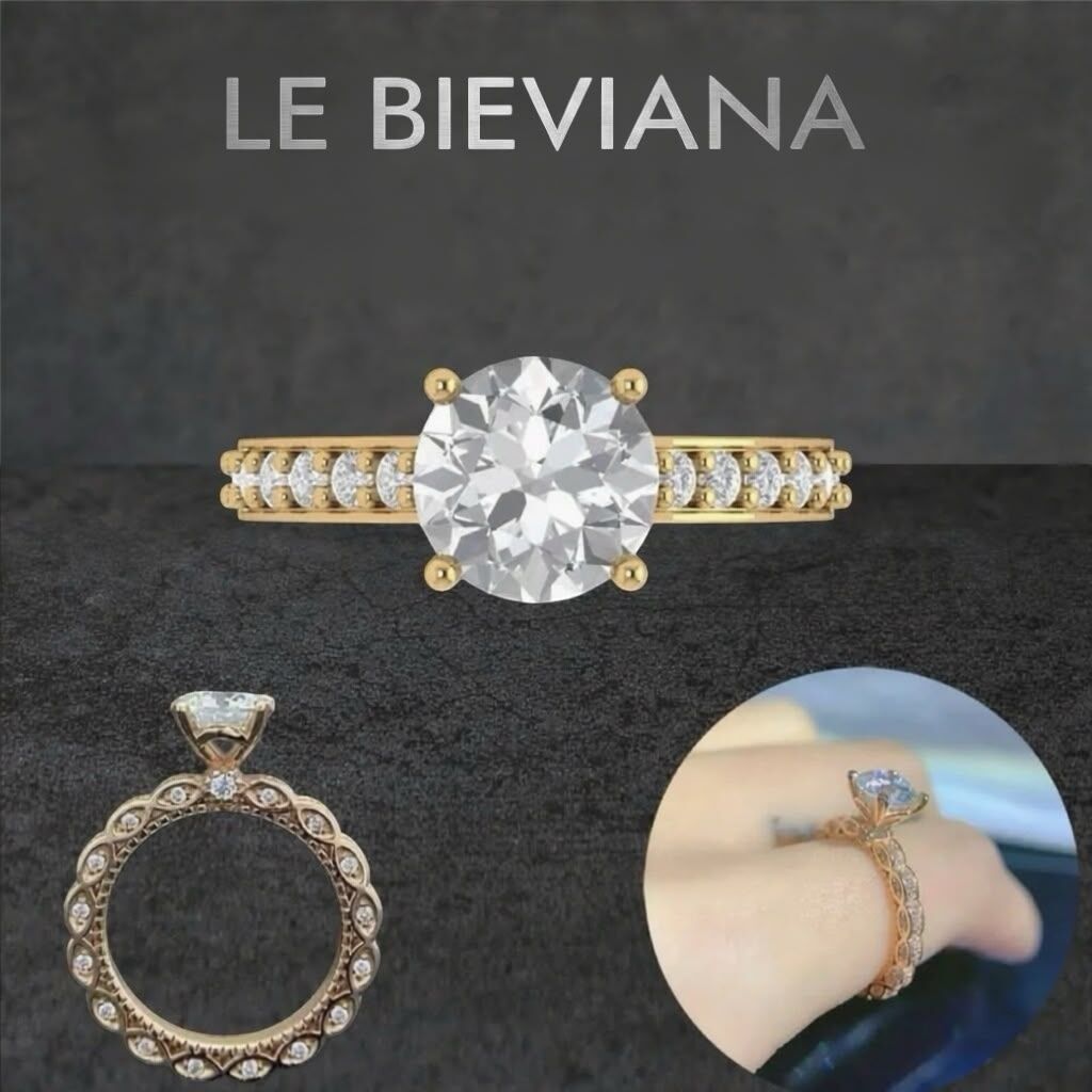 1 卡莫桑18k 金介指Z146🔸LE BIEVIANA GRA認證 D grade( 美碼）