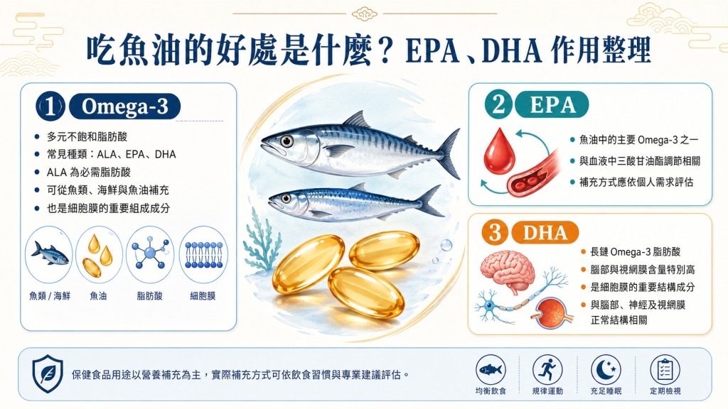 吃魚油的好處是什麼？