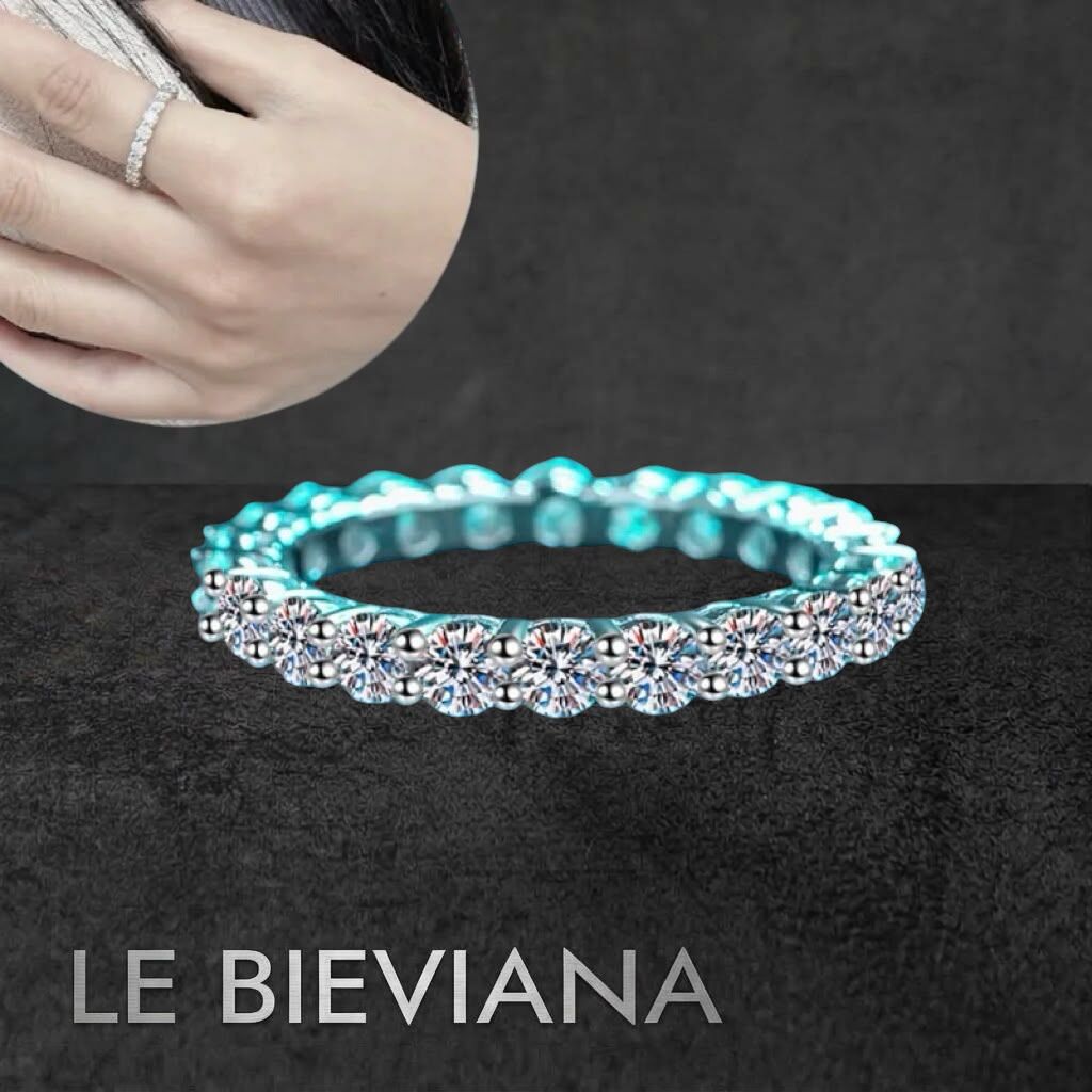A97 925純銀共2.2卡莫桑鑽石戒指🔸LE BIEVIANA GRA 認證 D grade (7-10日寄出)