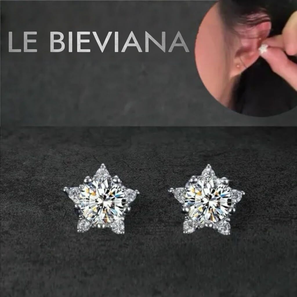 A92(E059) 925純銀50份莫桑方石耳環🔸LE BIEVIANA GRA 認證 D grade (7-10日寄出)