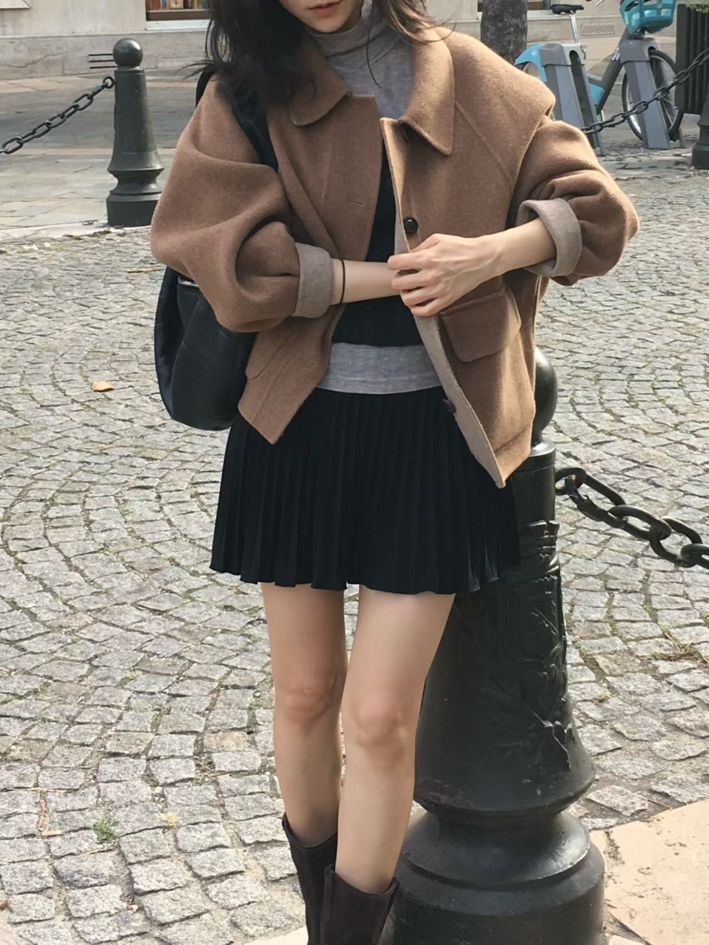 VE26152 Pleated Mini Skirt