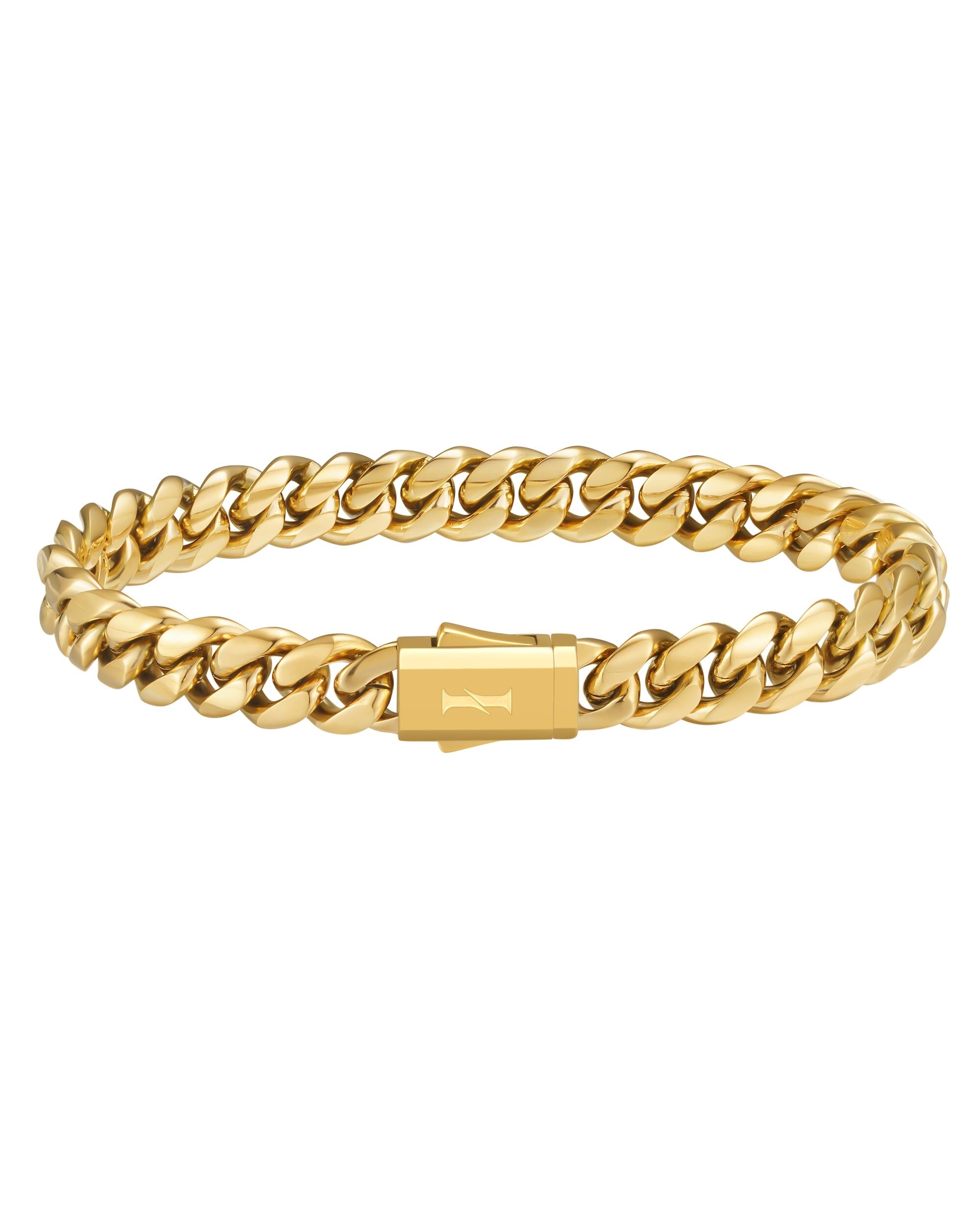 Iceman Society｜PLAIN - 8mm 古巴手鍊 (18K Gold)