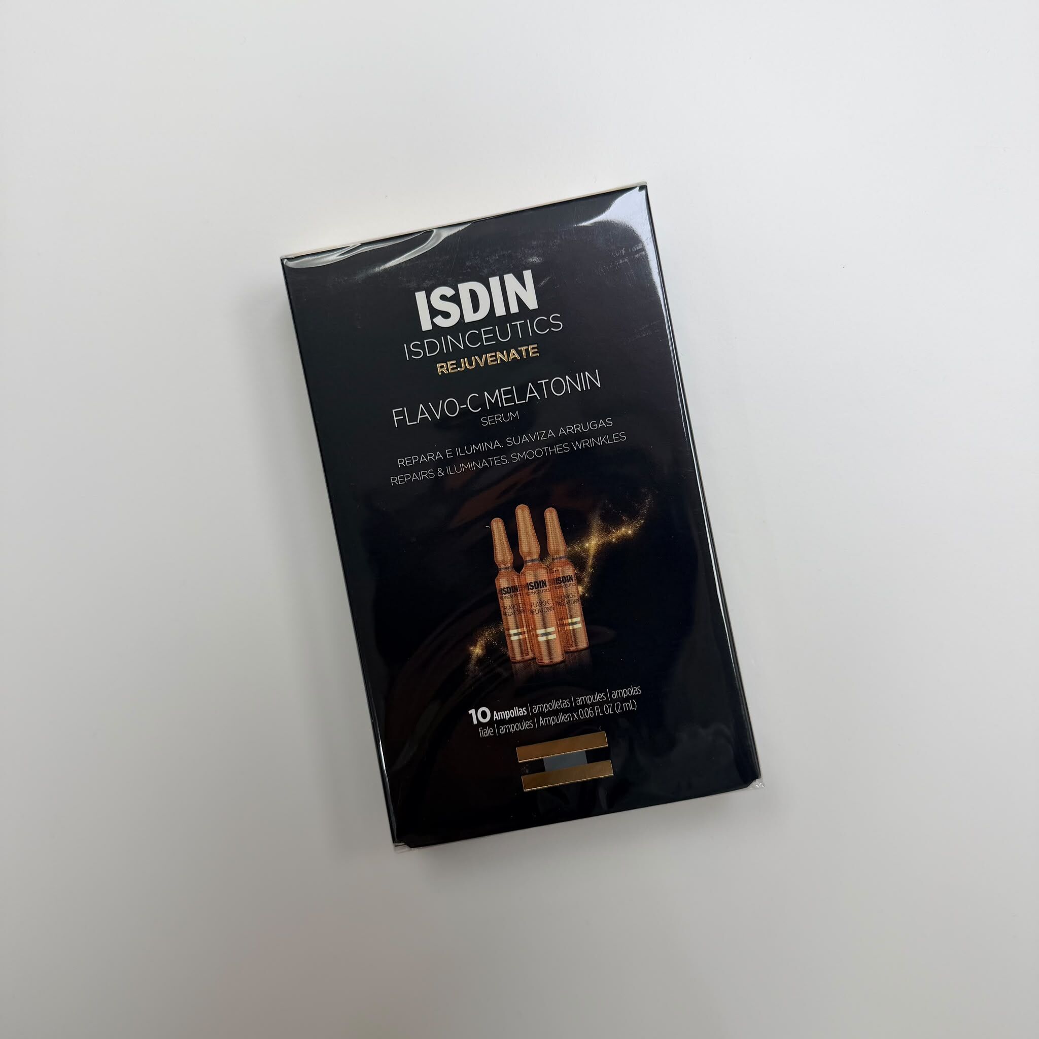 關鍵字SP5 – ISDIN ISDINCEUTICS FLAVO-C MELATONIN serum 2ml x 10cps + Mask x 1 優惠價$288