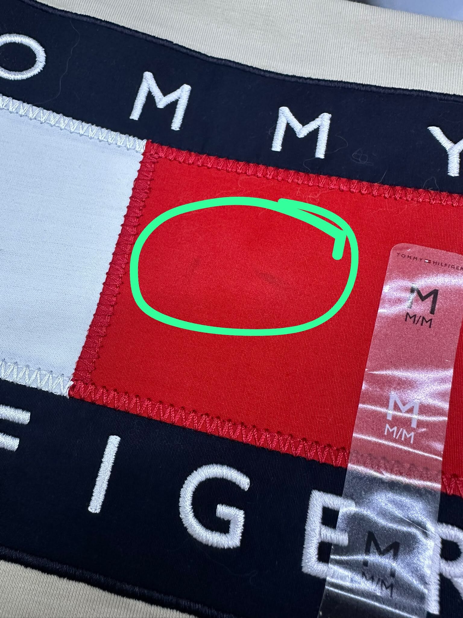 【現貨瑕疵貨品】Tommy Hilfiger Womens Flag Logo Sweatshirt 米色M碼 (HC0317)
