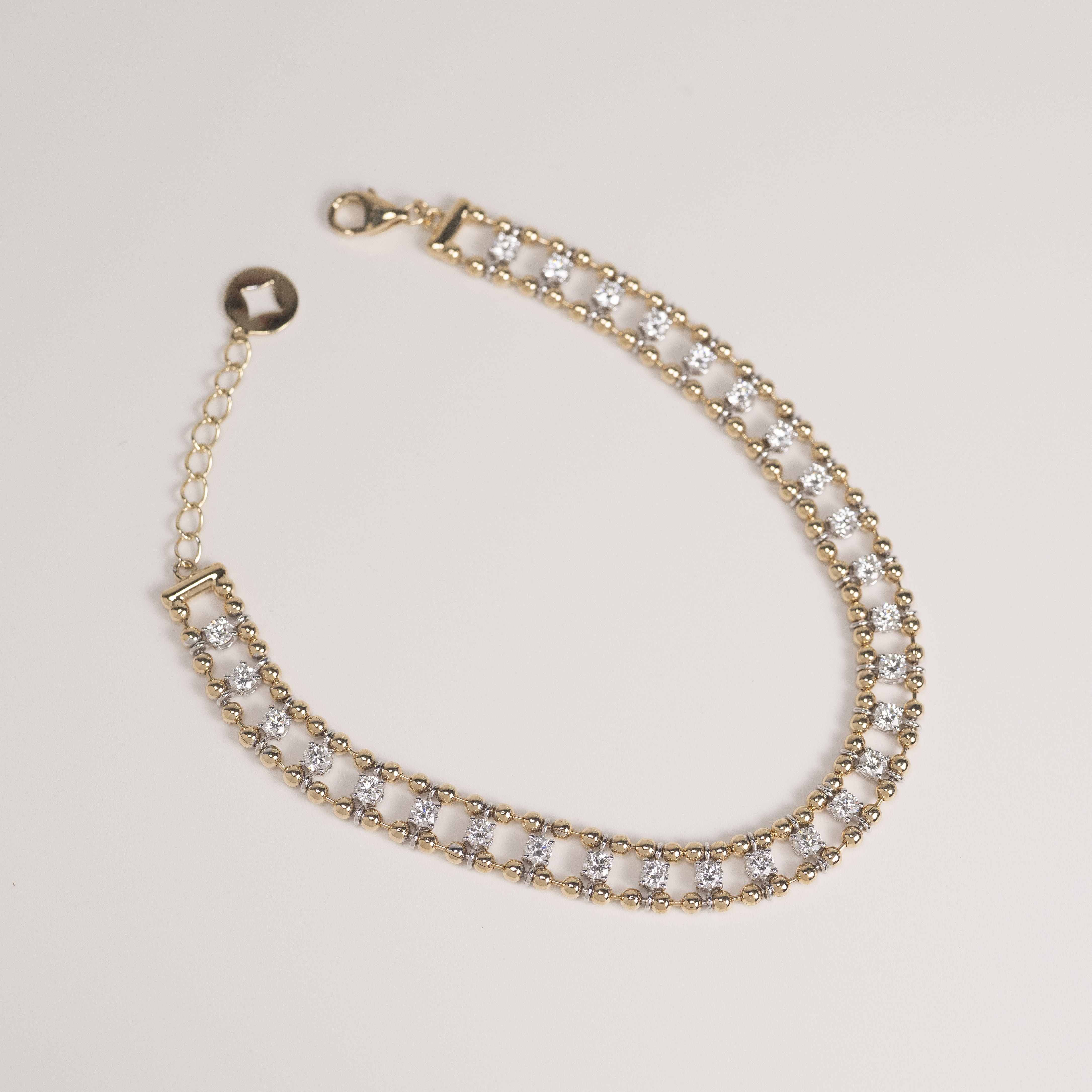 18K Lumina Duo Chain Diamond Bracelet
