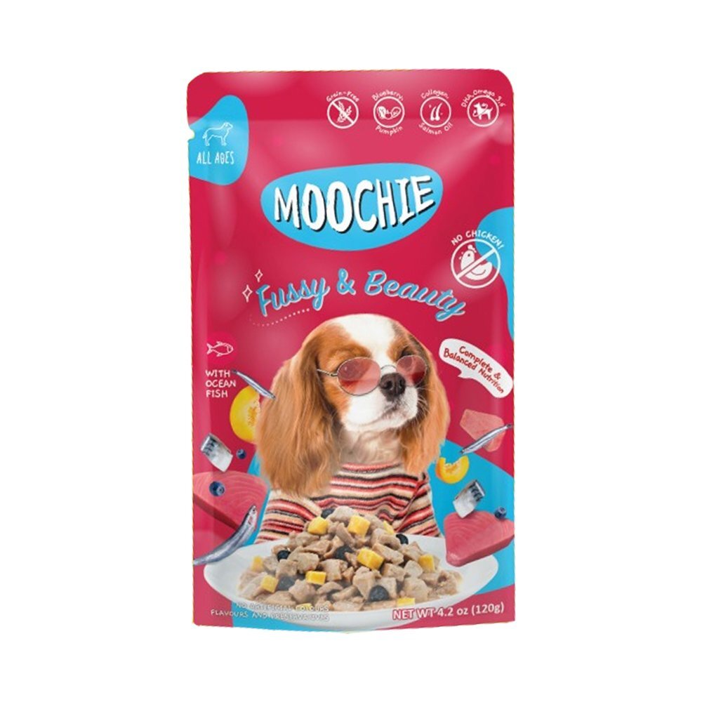 Moochie 狗濕糧．挑嘴美毛配方 海洋魚120g