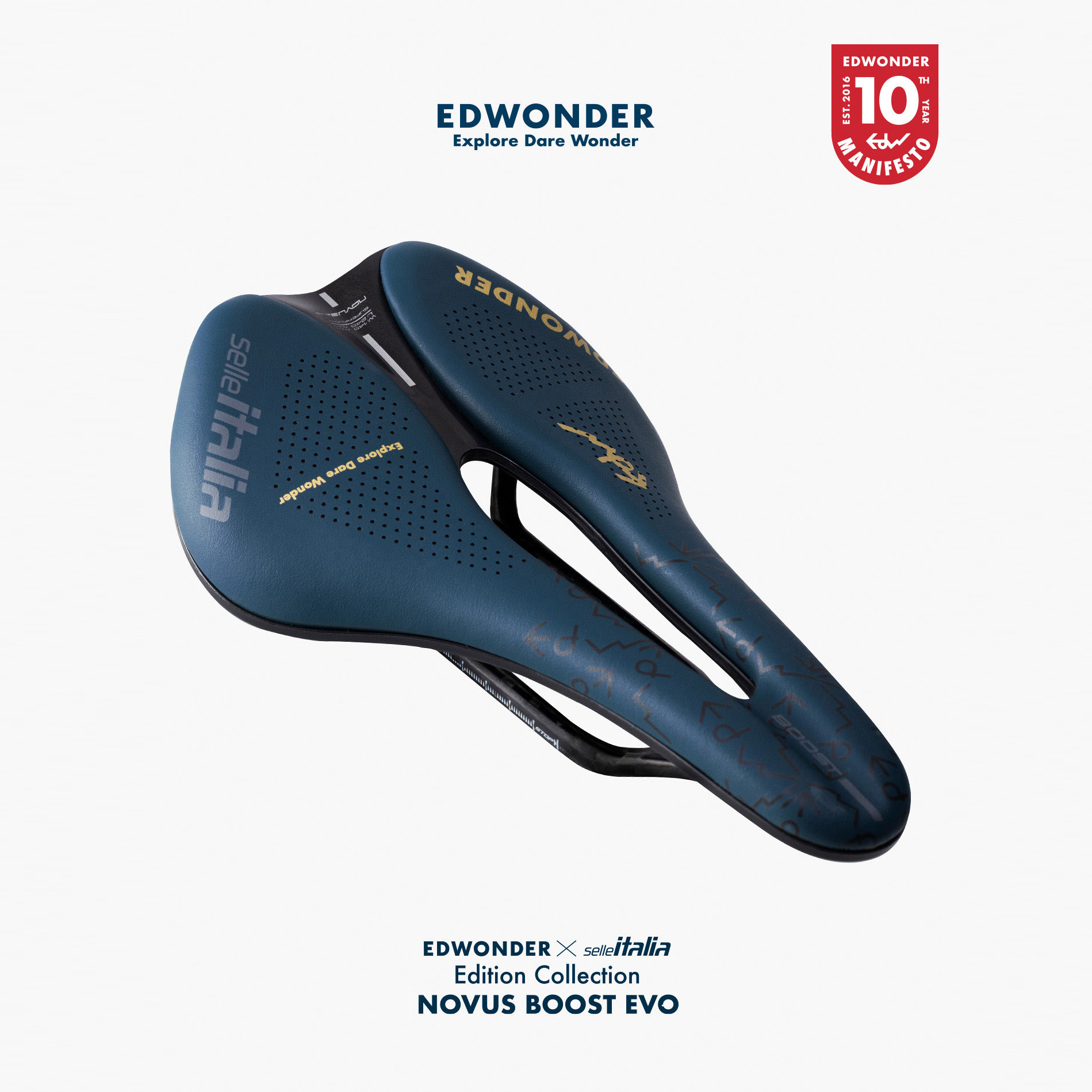 Selle Italia Novus Boost EVO x EDwonder 限量聯名公路座墊