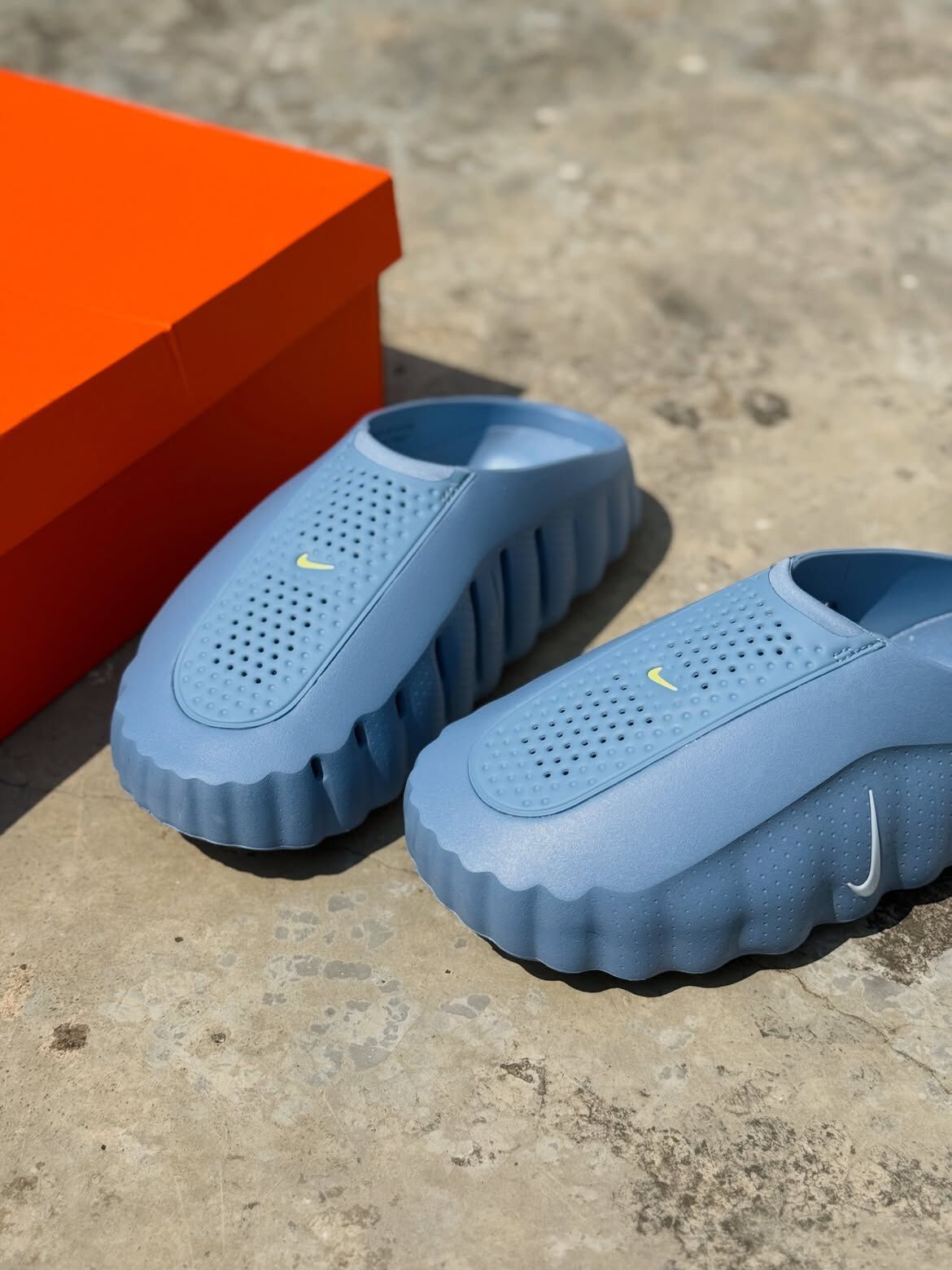 NIKE MIND 001 霧霾藍 檸檬黃 賽前穆勒鞋 拖鞋 新科技 機能性 獨立泡棉 激發感官 男鞋 HQ4307-401 / 現+預