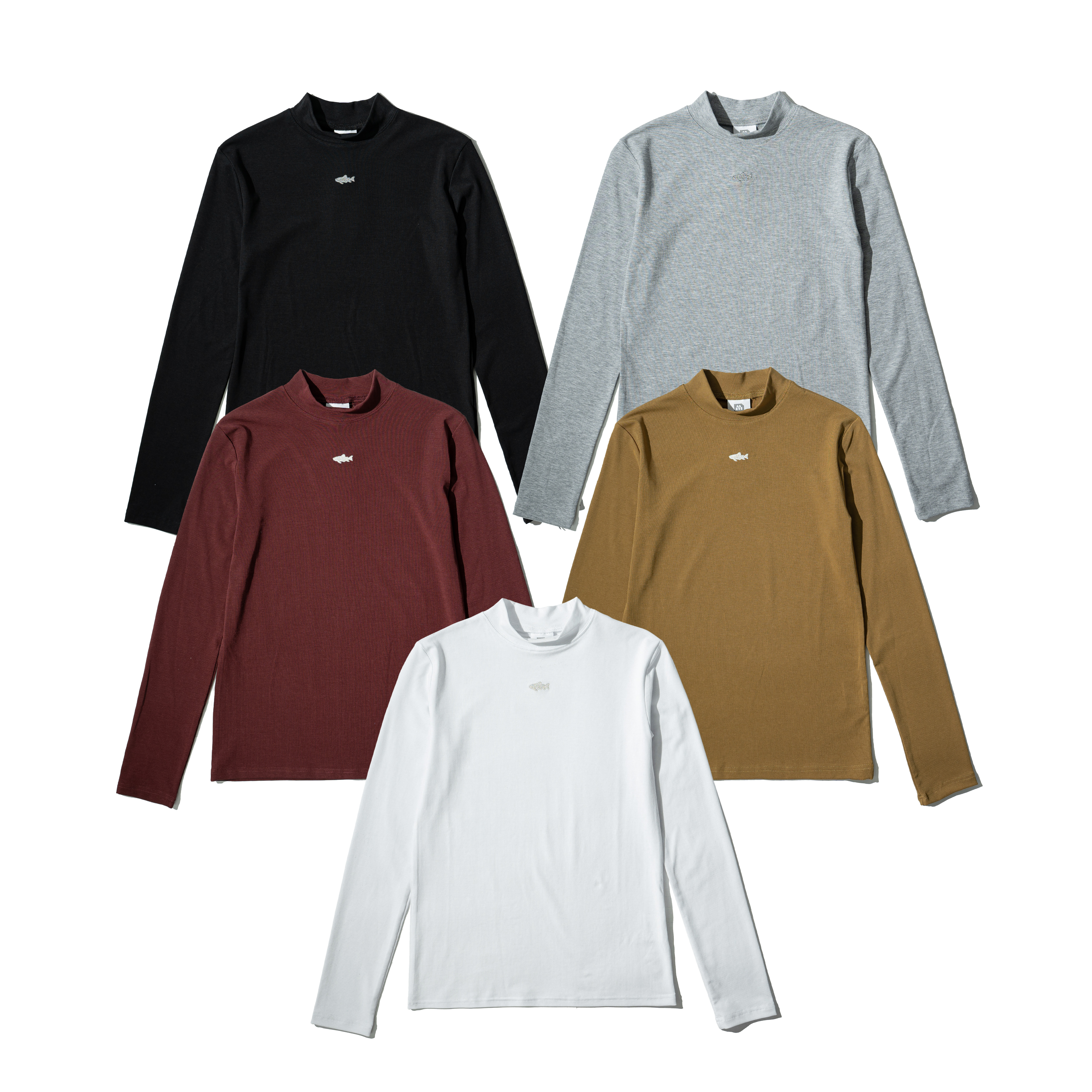 MIAO Mock Neck Slim Top / Shadow 女裝 微高領 貼身 魚影上衣  [M-TW0]