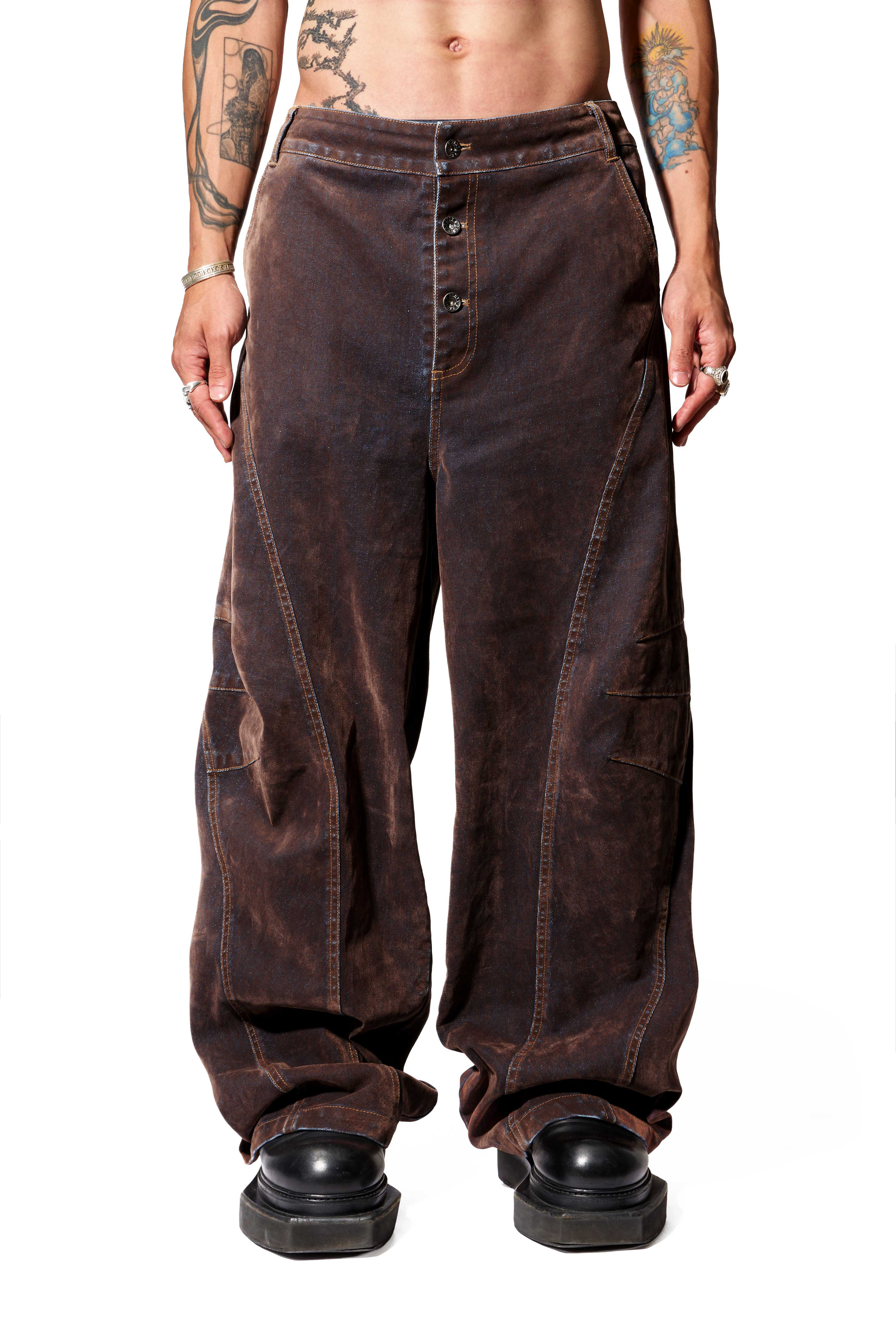 REMIX "Ergon Pants" (BrownBlue)