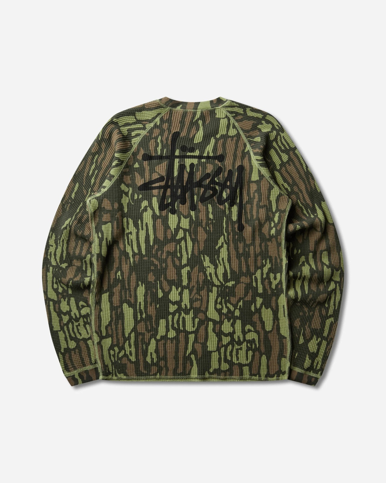 現貨|Stüssy Basic Stock Thermal Longsleeve T-Shirt Tree Bark Camo