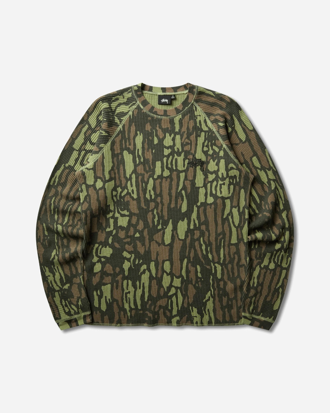 現貨|Stüssy Basic Stock Thermal Longsleeve T-Shirt Tree Bark Camo