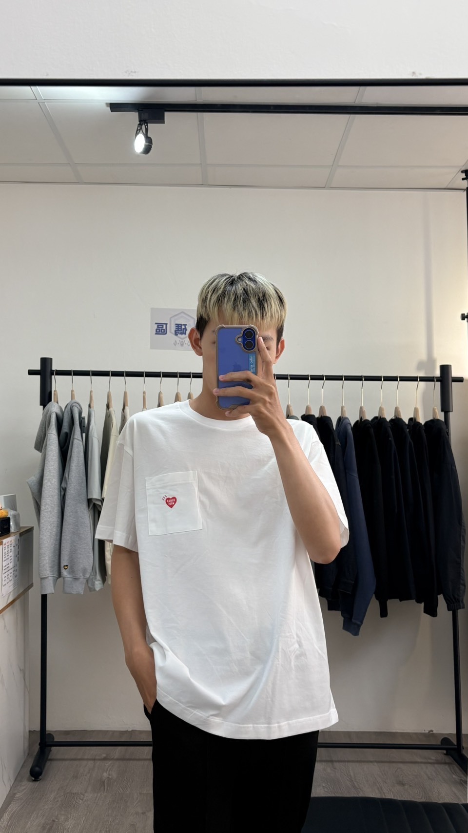 【OWN】HUMAN MADE 短袖 上衣 口袋 愛心 素TEE 休閒 服飾 日本 限定 人類製造 男女通用 黑色 灰色 深藍 白色