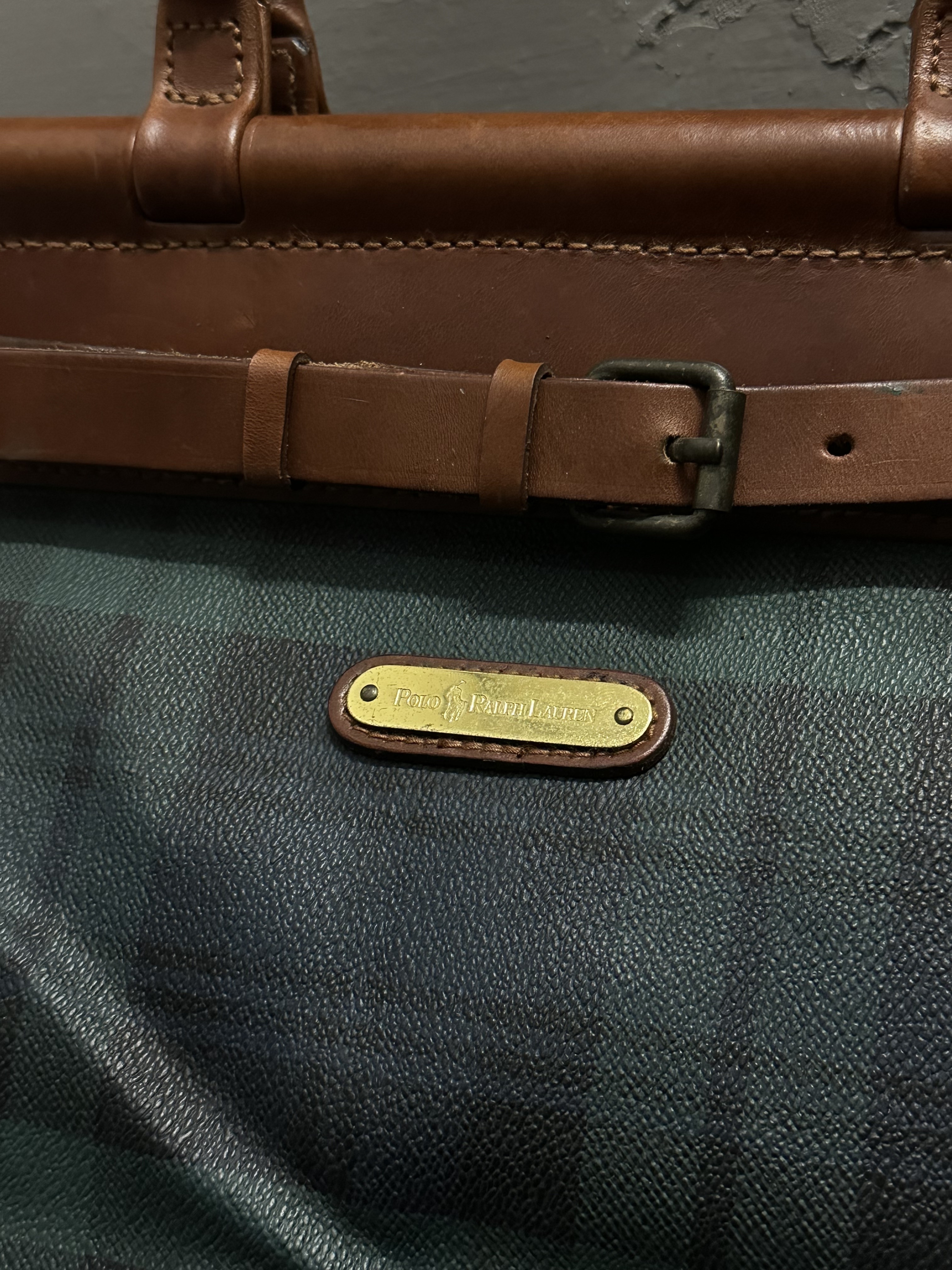 90's Polo Ralph Lauren Black Watch Doctor Bag