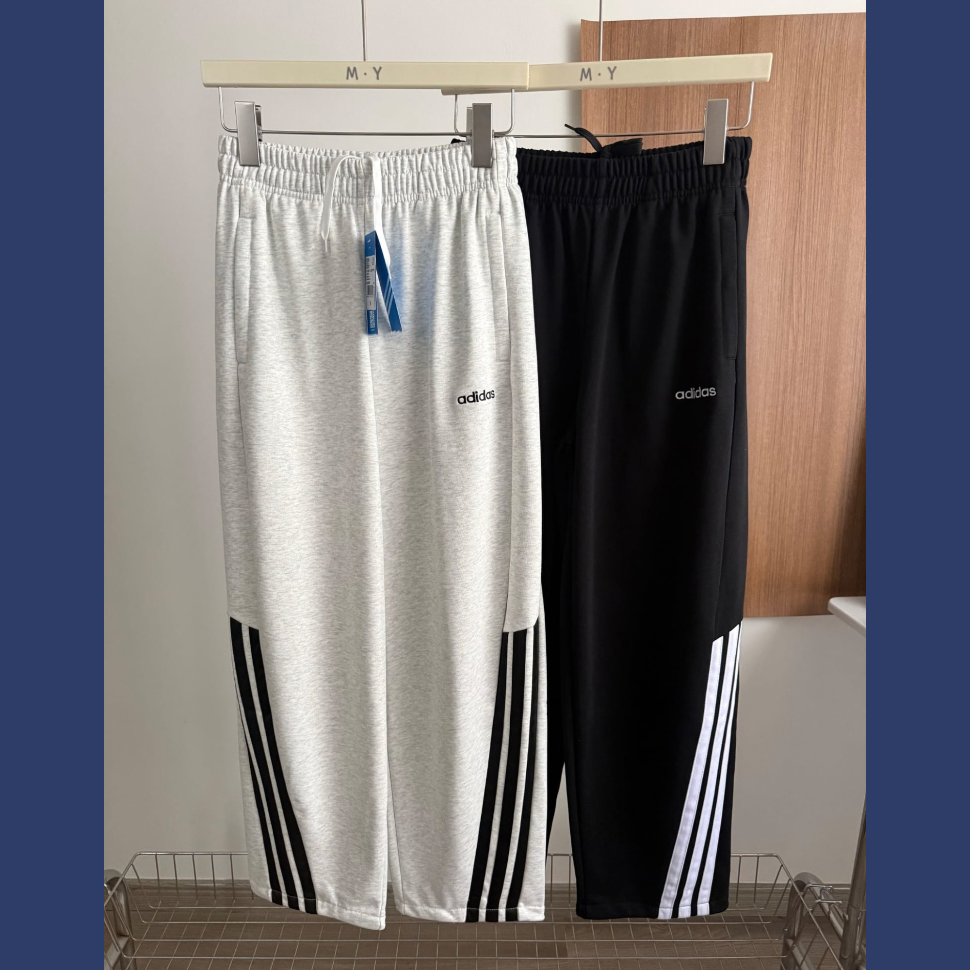 Adidas 三間條彎刀運動褲 十月團