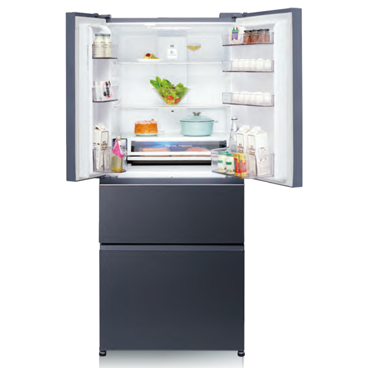 Panasonic 國際 日系上質 610L 一級能效 四門無邊框玻璃變頻冰箱(NR-D617XGS)