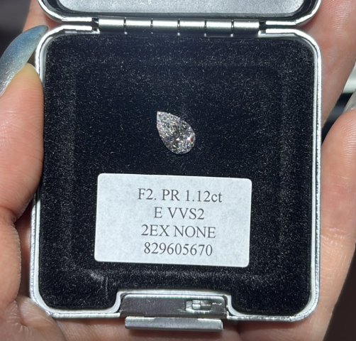 JA261005-K225-F2-粿石-FANCY DIAMOND-PR 1.12ct E VVS2 2EX NONE 829605670(已包IGI證書)