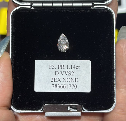 JA261005-K226-F3-粿石-FANCY DIAMOND-PR 1.14ct D VVS2 2EX NONE 783661770(已包IGI證書)