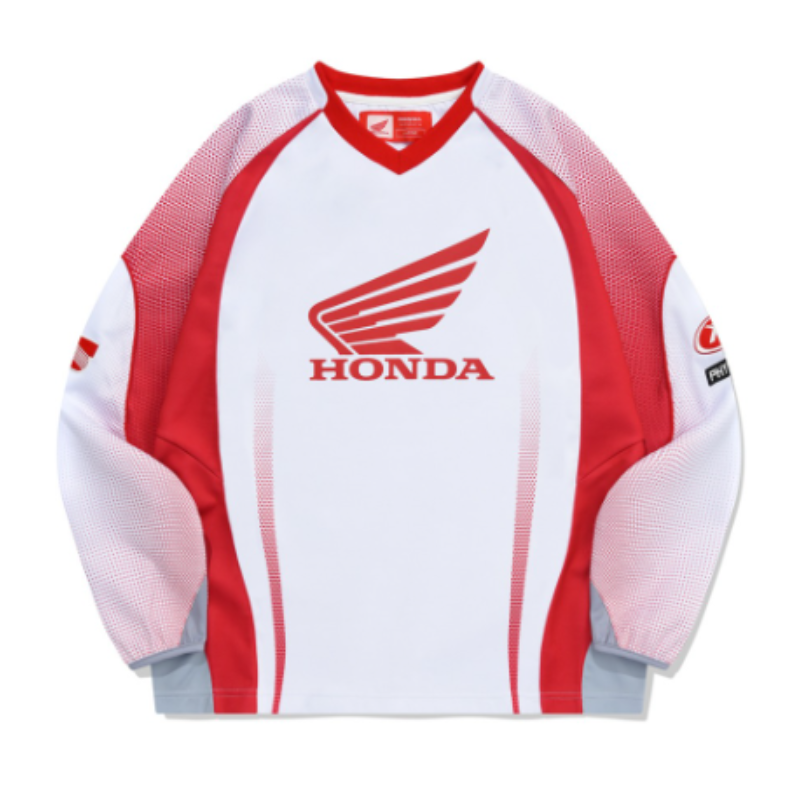【代購】本田 HONDA PHYSICAL EDUCATION Motorcycle Jersey 賽車車衣長袖上衣