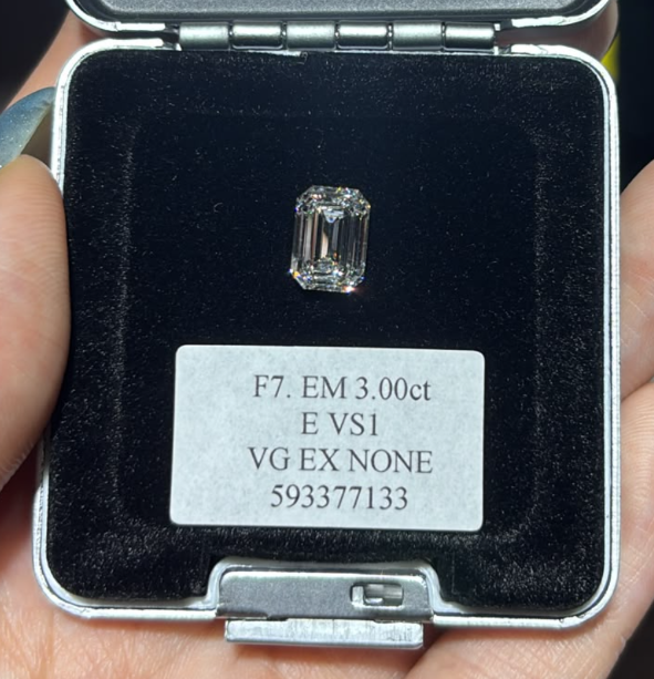 JA261005-K230-F7-粿石-FANCY DIAMOND-EM 3.00ct E VS2 VG EX NONE 593377133(已包IGI證書)