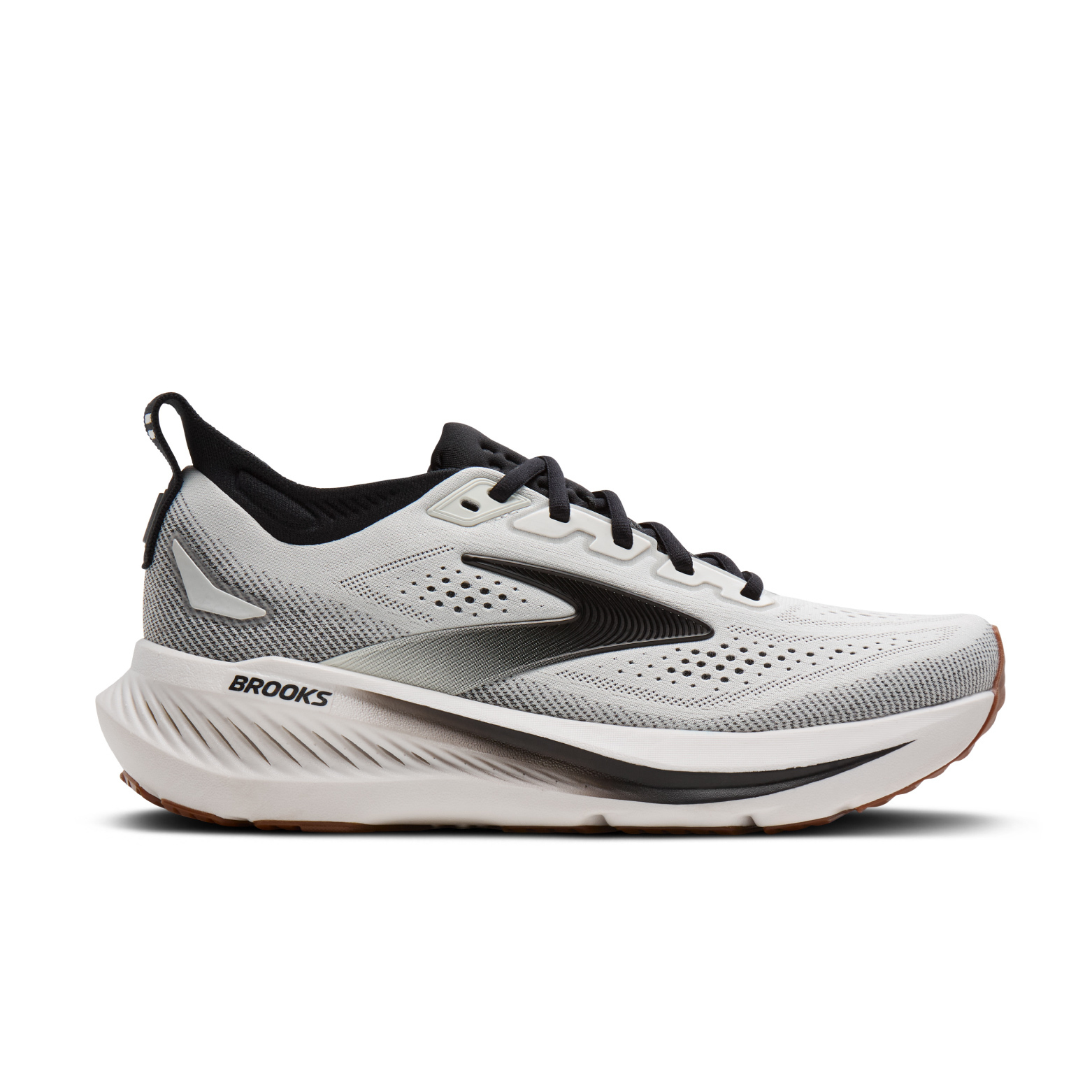 Brooks Men's Glycerin 23 Running Shoes - White/Black/Gum