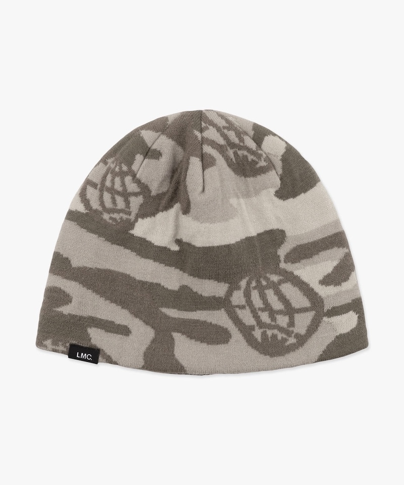 LMC - WHEEL CAMO UNCUFFED BEANIE - BEIGE
