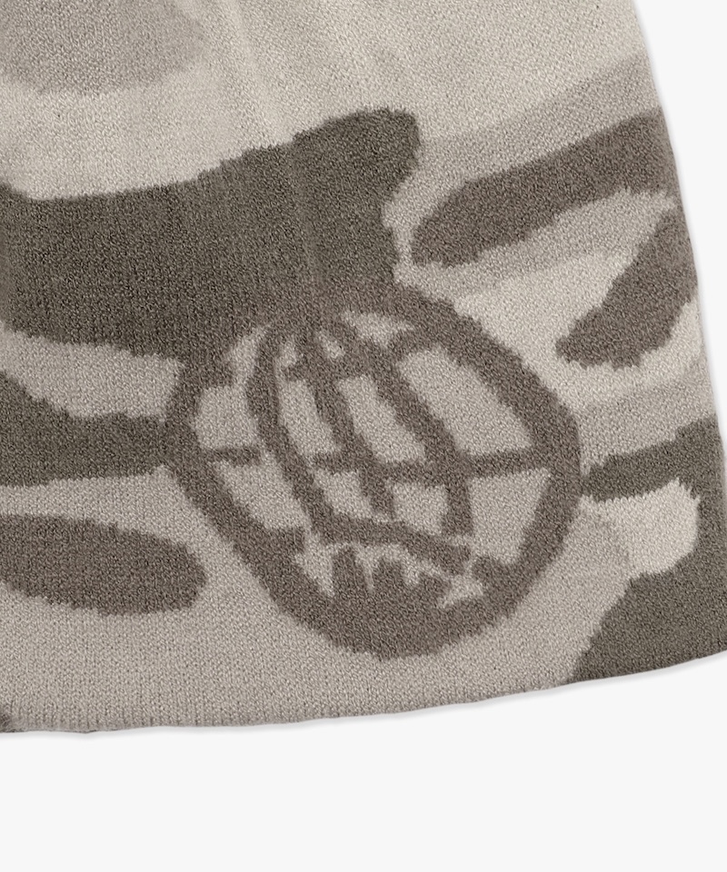 LMC - WHEEL CAMO UNCUFFED BEANIE - BEIGE