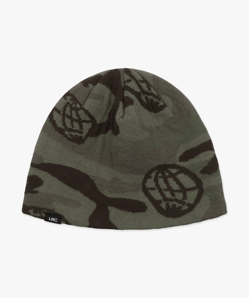 LMC - WHEEL CAMO UNCUFFED BEANIE - KHAKI