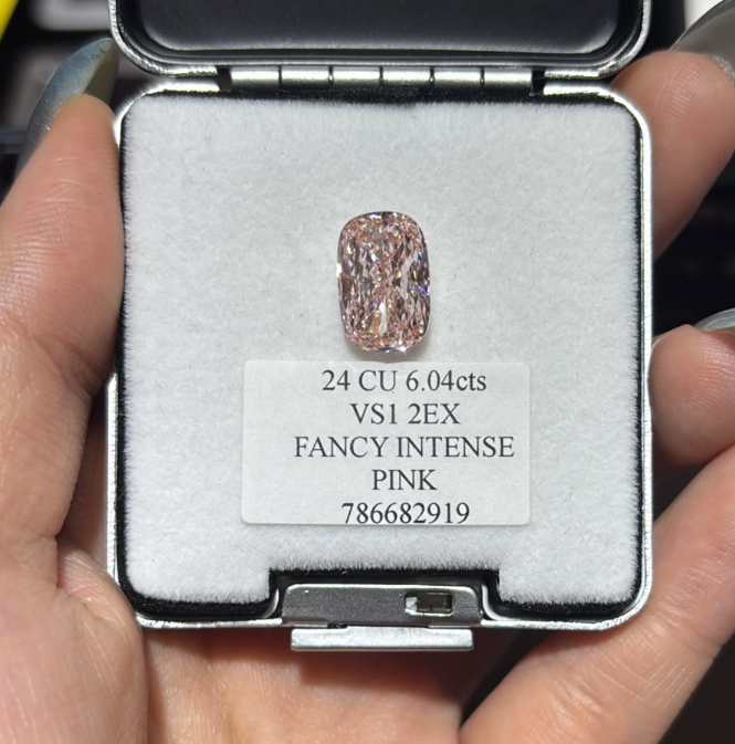 JA261005-K186-C 24-粿石-CU-24 CU 6.04cts VS1 2EX FANCY INTENSE PINK 786682919(已包IGI證書)