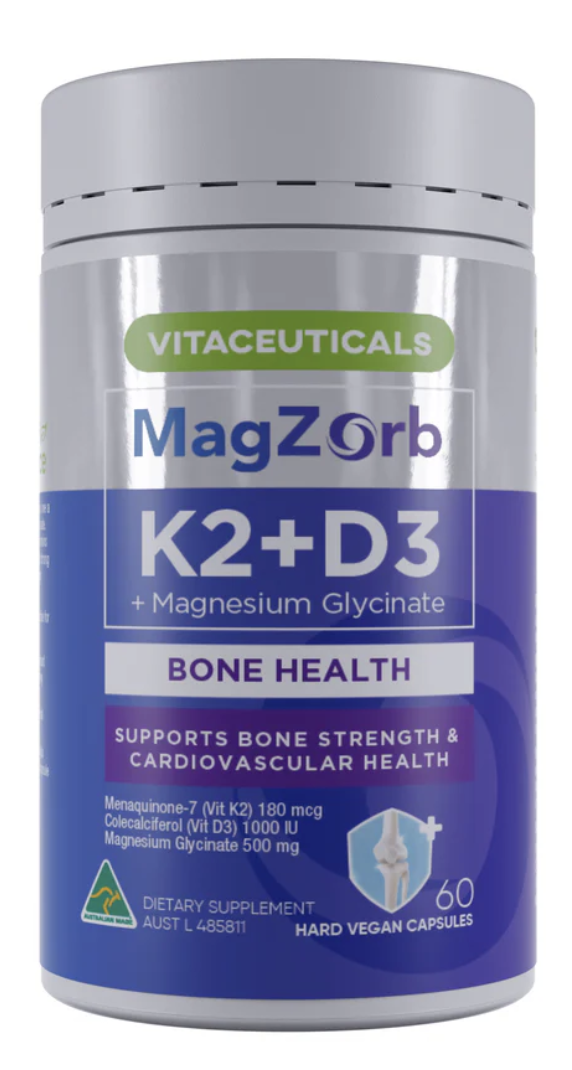 1006AU26-AUS-HP-Vitaceuticals MagZorb 維他命K2+D3配方 60粒 [買2件$398 平均$199/件] (E26)